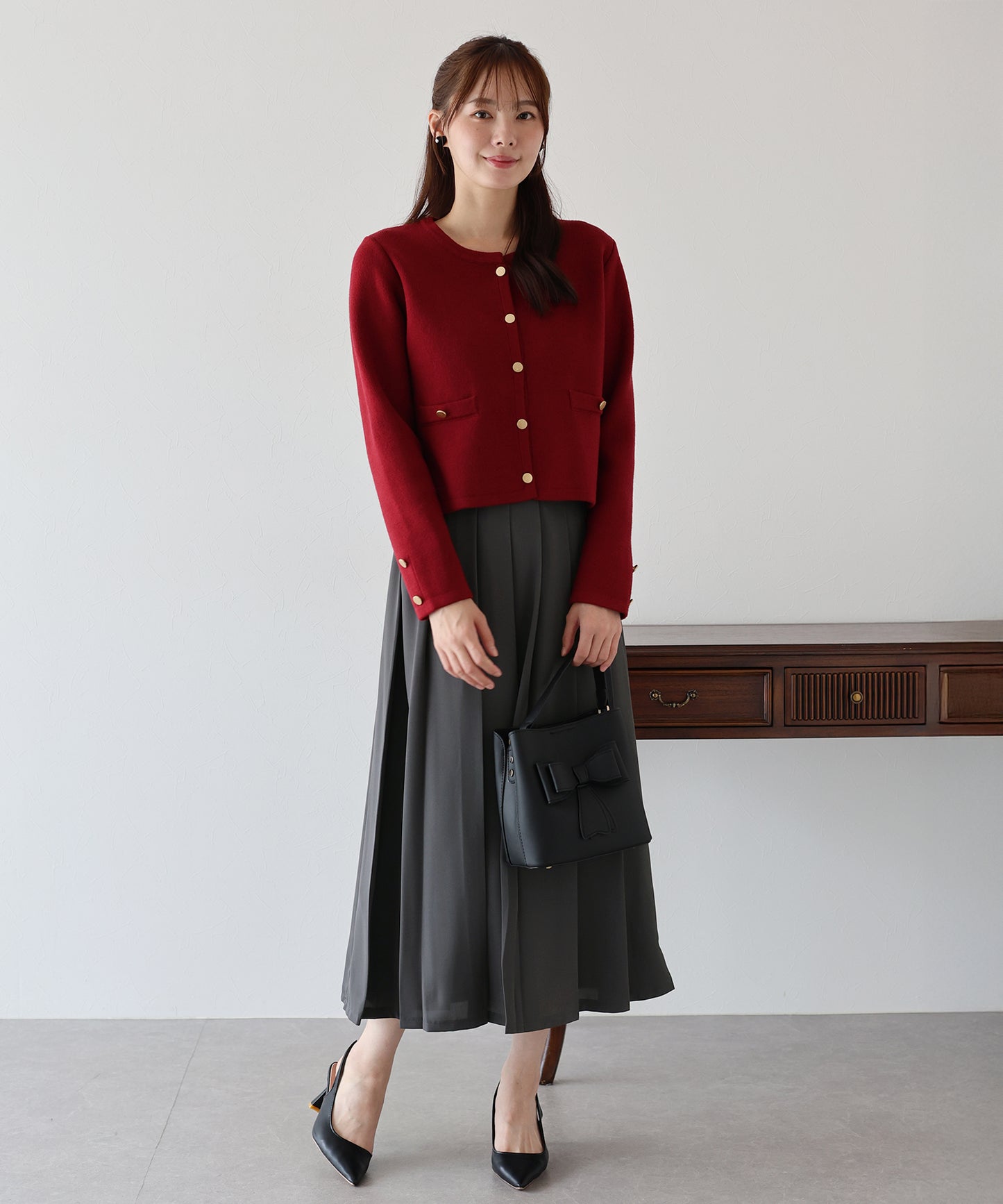 【早割5%OFF】ロングプリーツスカート