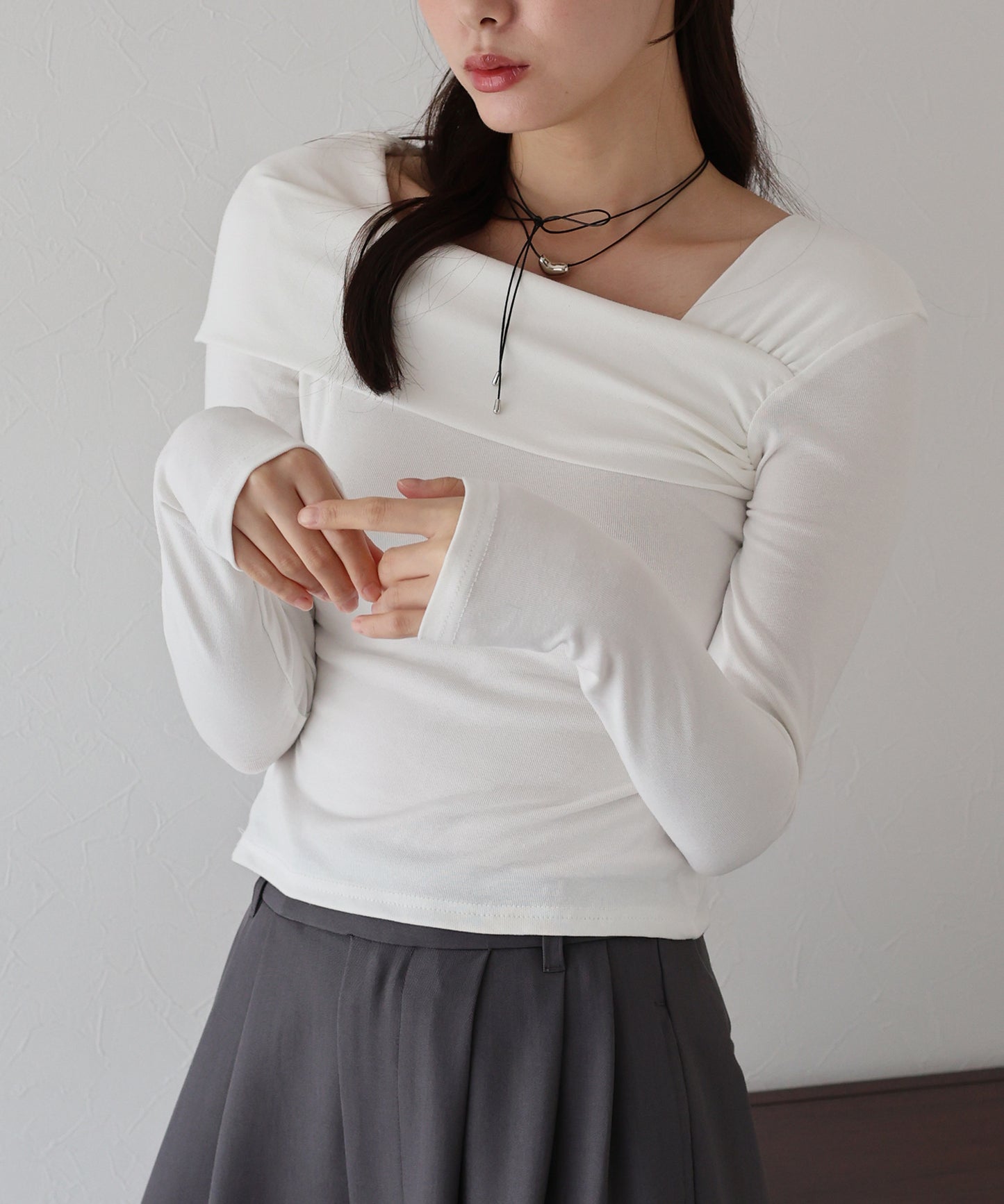 【早割5%OFF】ワンショルダーカットソー【ネコポス】