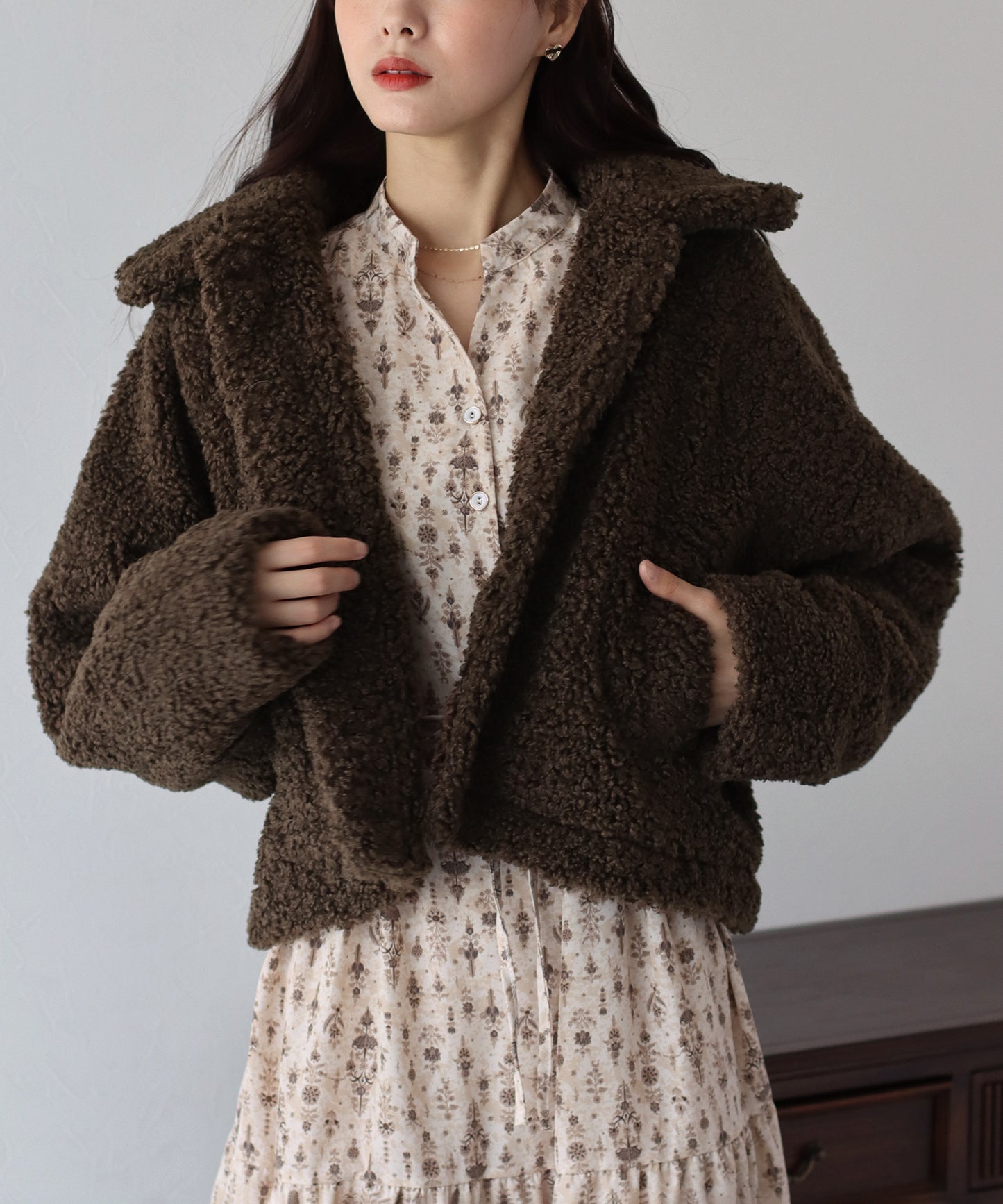 【TIME SALE】ボアショートコート