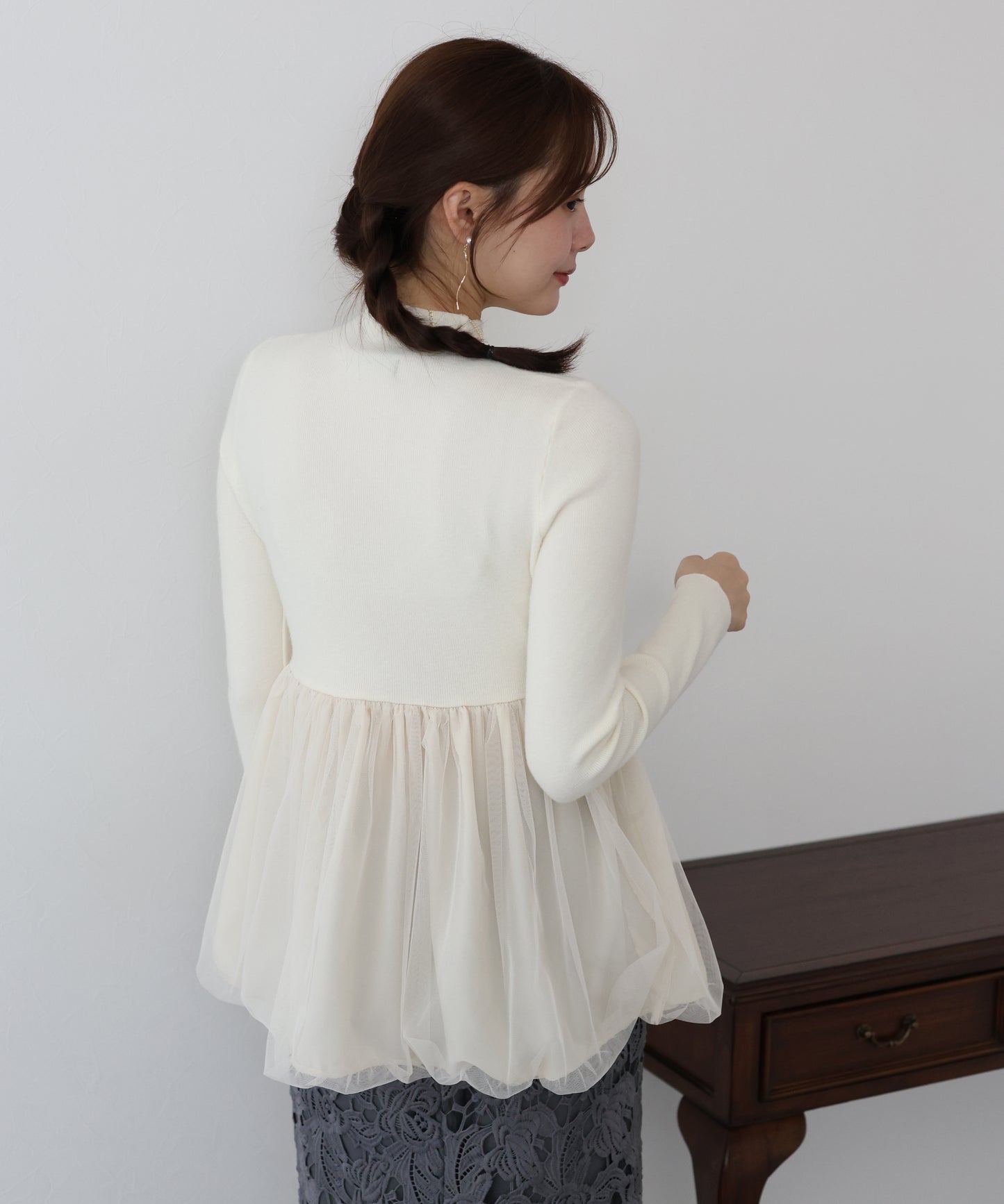 【早割5%OFF】バルーンチュールドッキングニット
