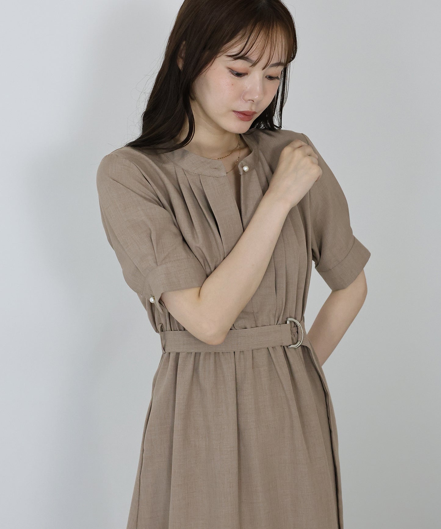 【TIME SALE】2WAYフロントタックワンピース