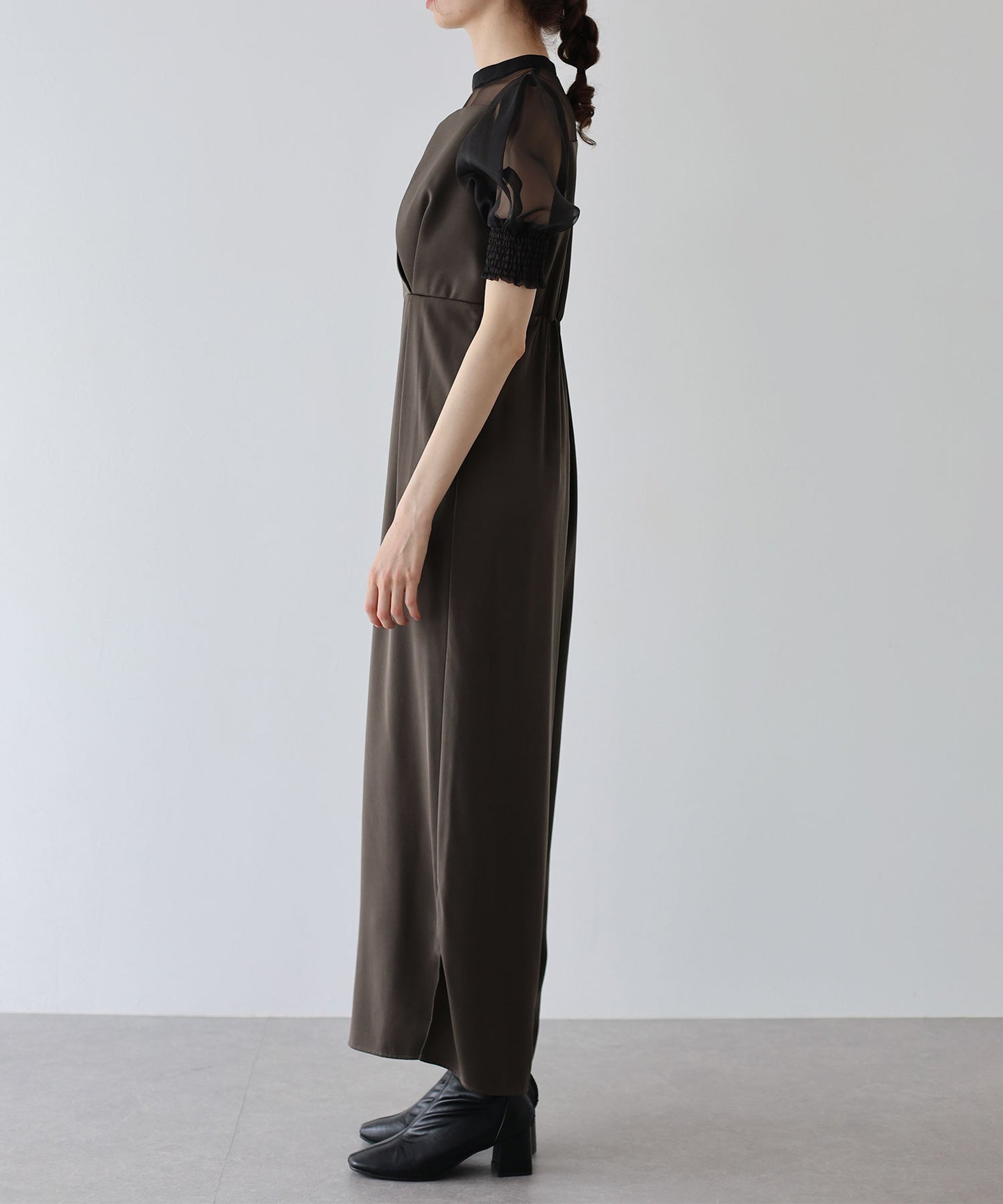 【TIME SALE】イレギュラーカットオールインワンパンツドレス