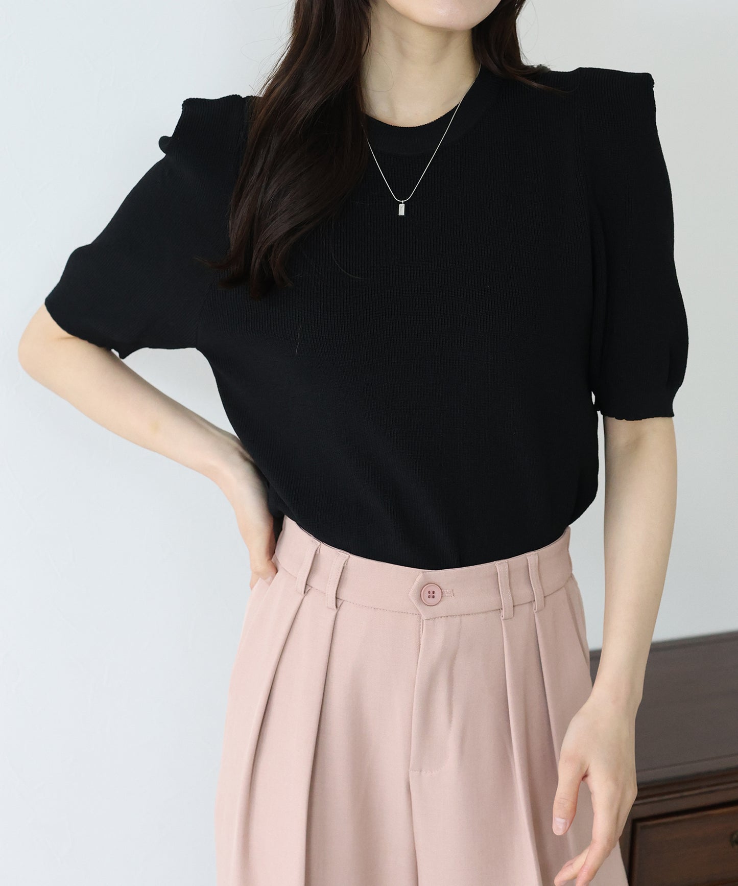 【SALE】タックスリーブサマーニット