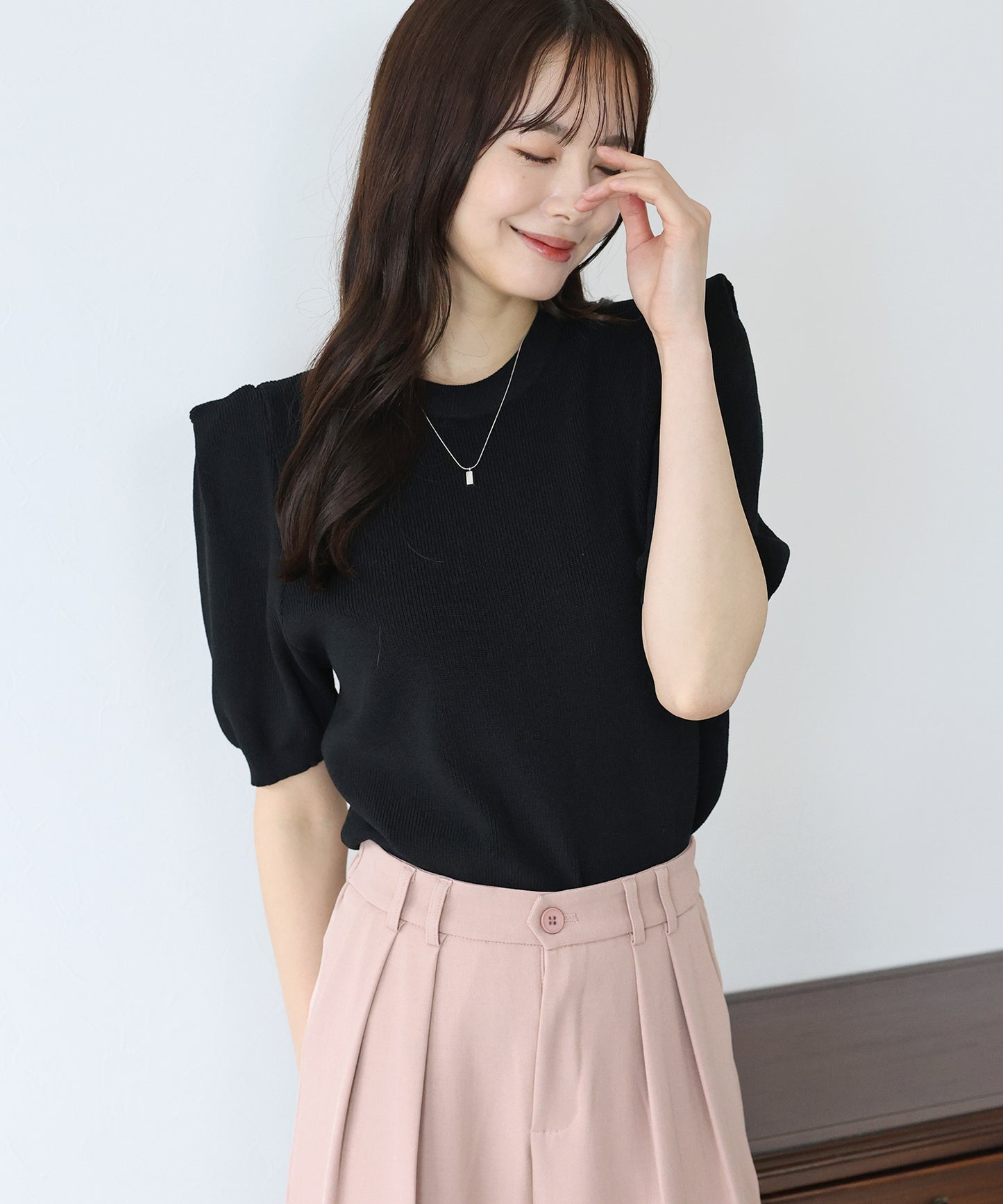 【SALE】タックスリーブサマーニット