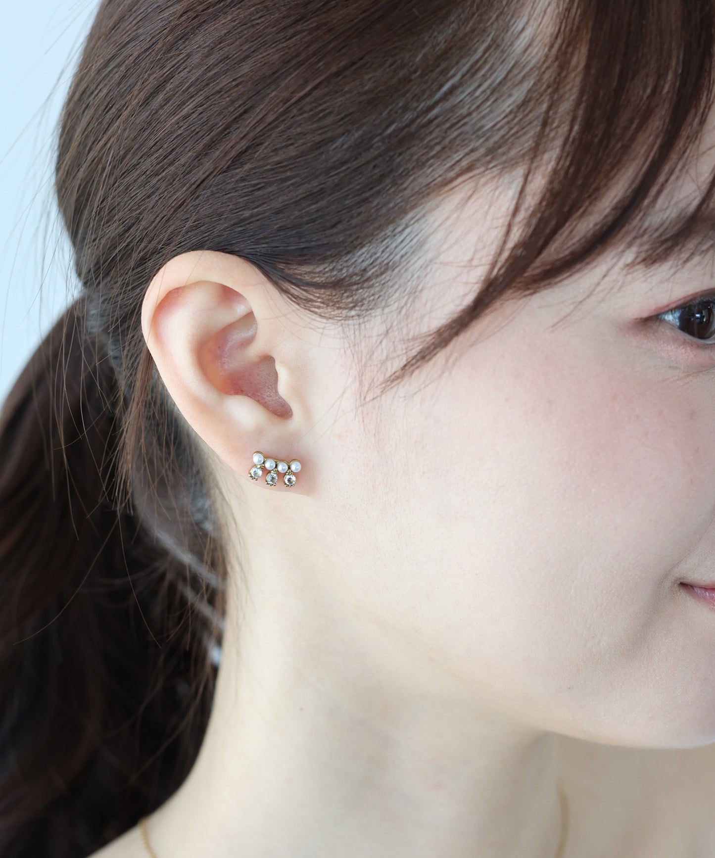 【早割5%OFF】ビジューパールピアス / サージカルステンレス【ネコポス】