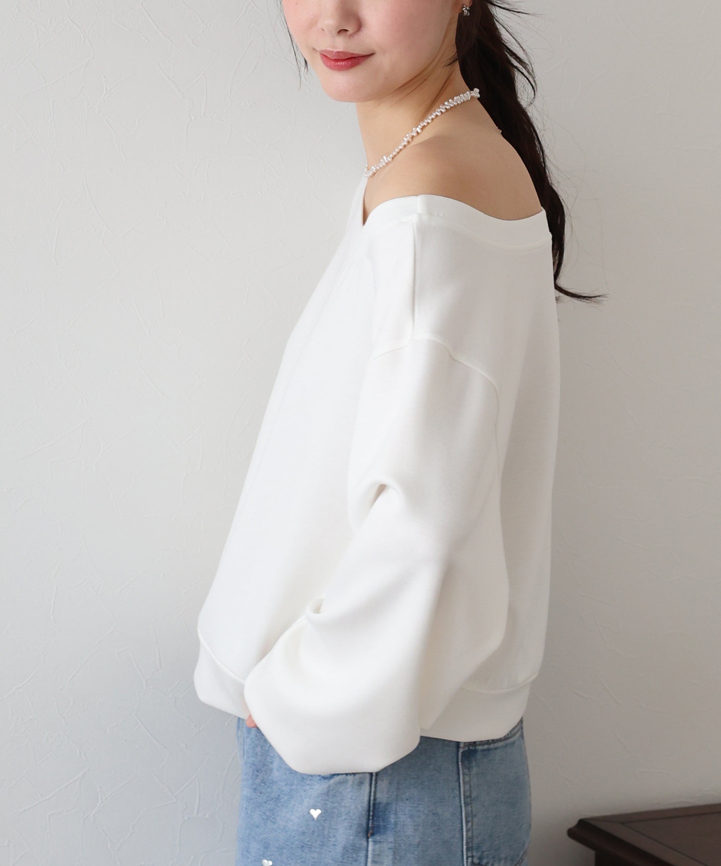 【SALE】オフショルダースウェット