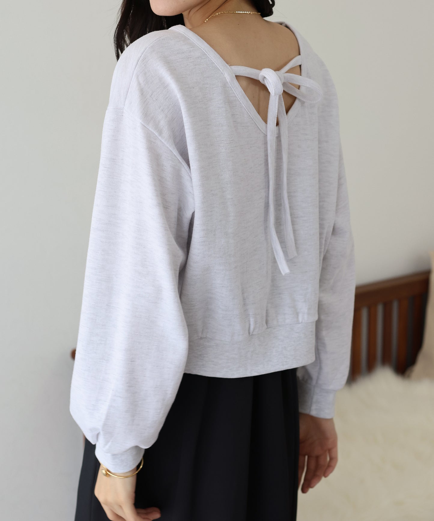【TIME SALE】バックリボンスウェット