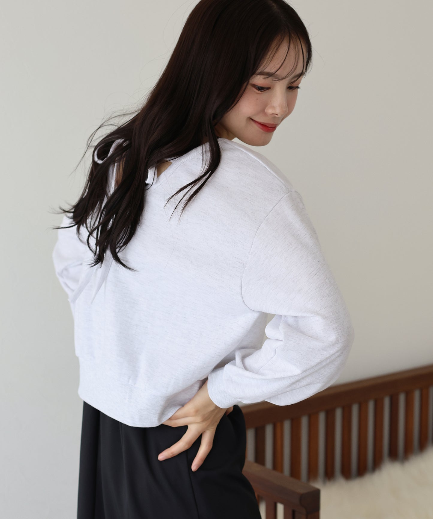 【TIME SALE】バックリボンスウェット