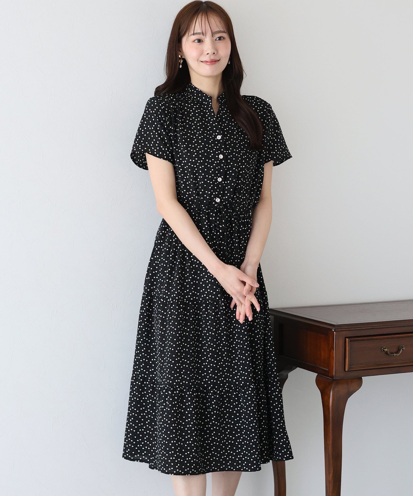 【TIME SALE】【接触冷感】無地&アソート花柄ワンピース