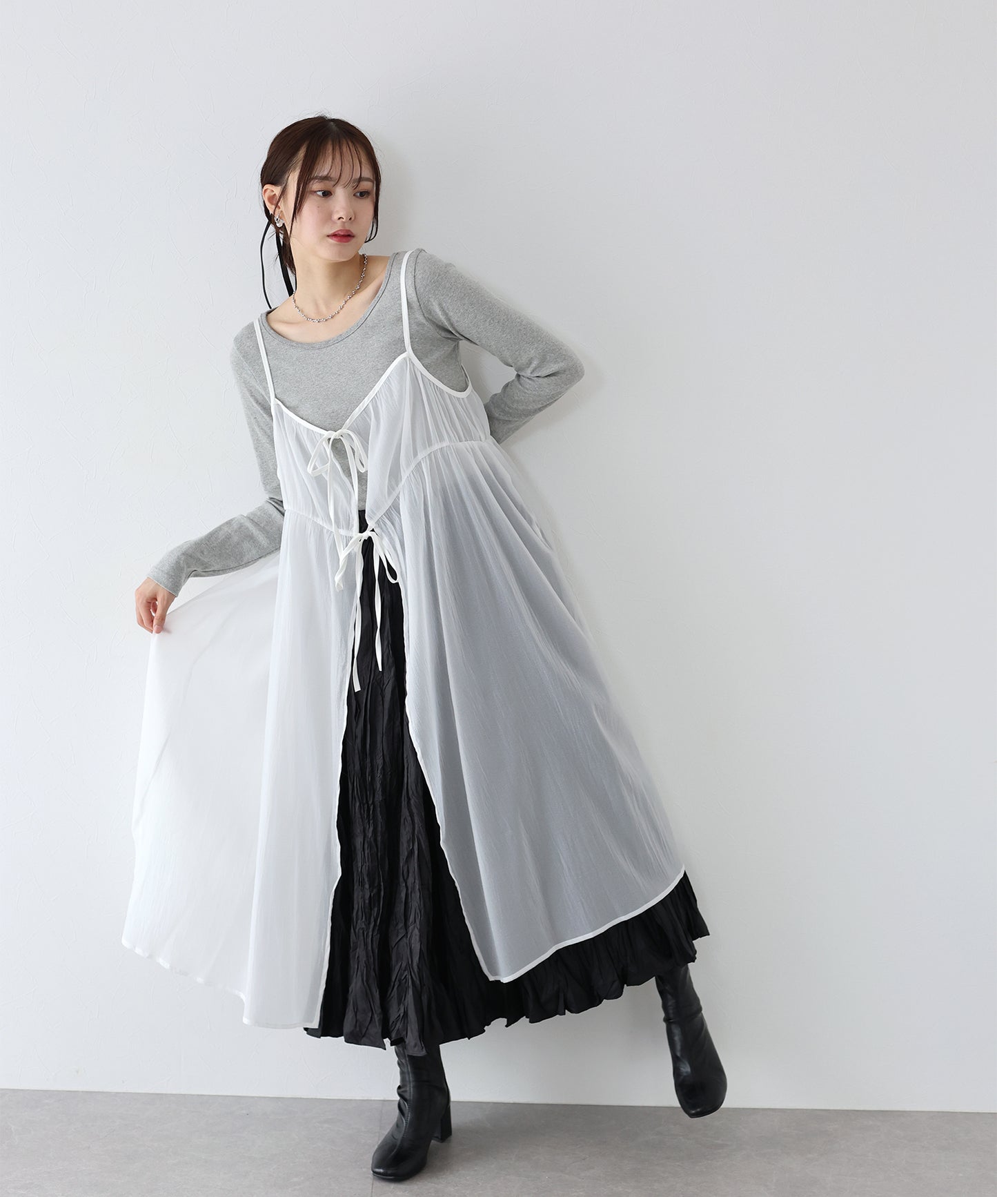 【SALE】シアーキャミワンピース