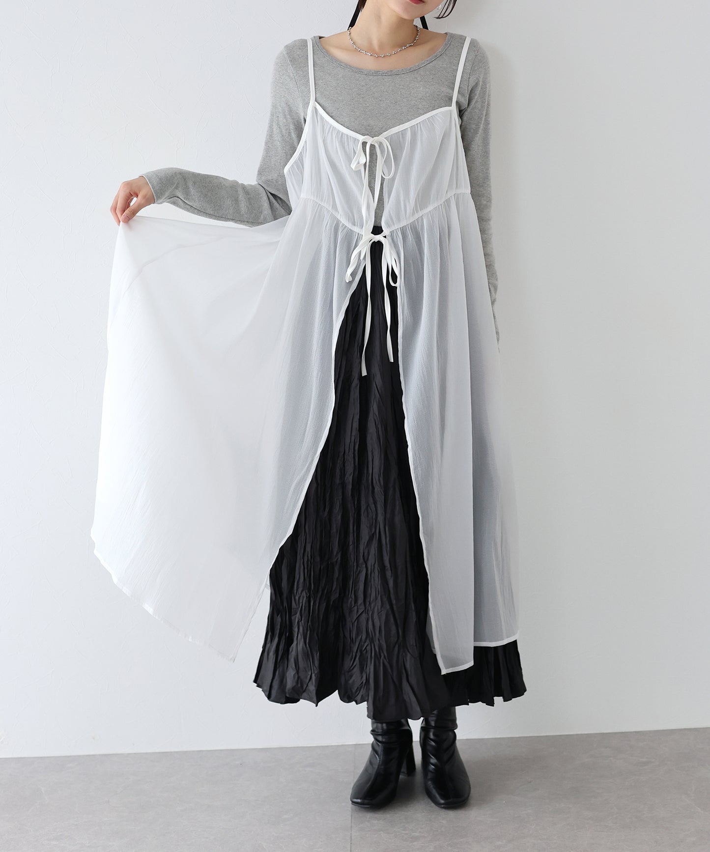 【SALE】シアーキャミワンピース