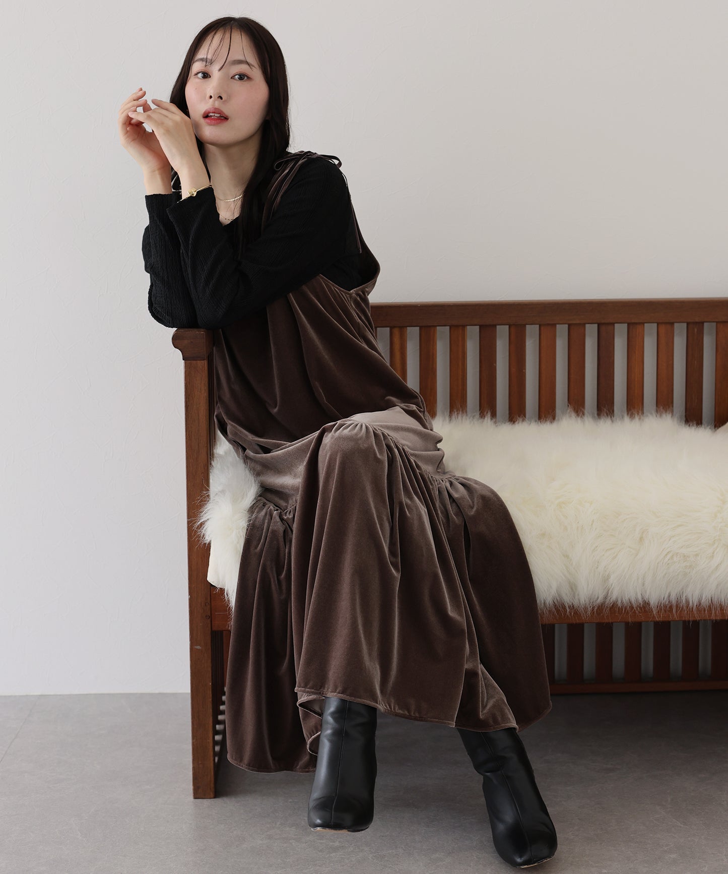 ストライプジャガードカットソー