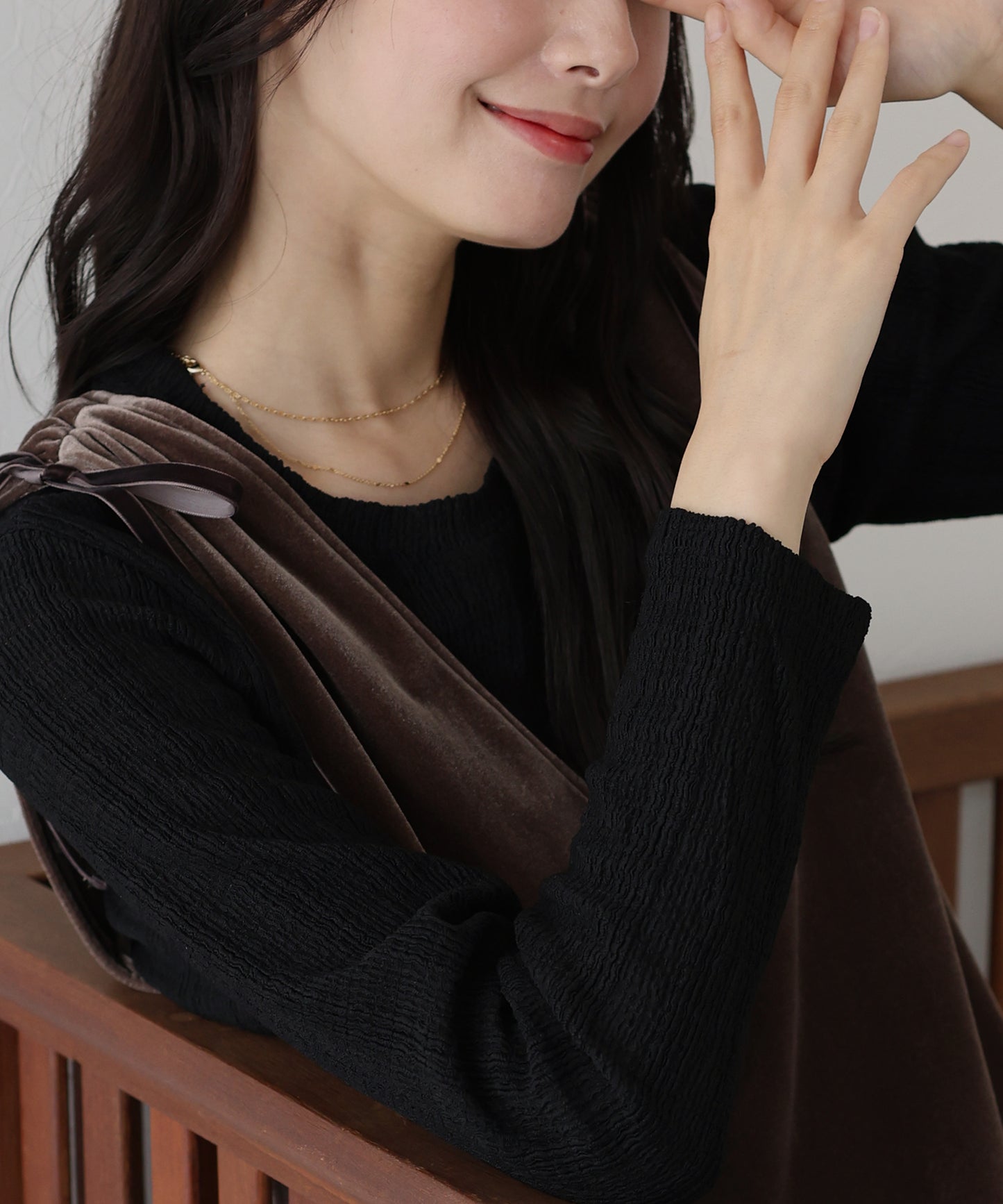 ストライプジャガードカットソー