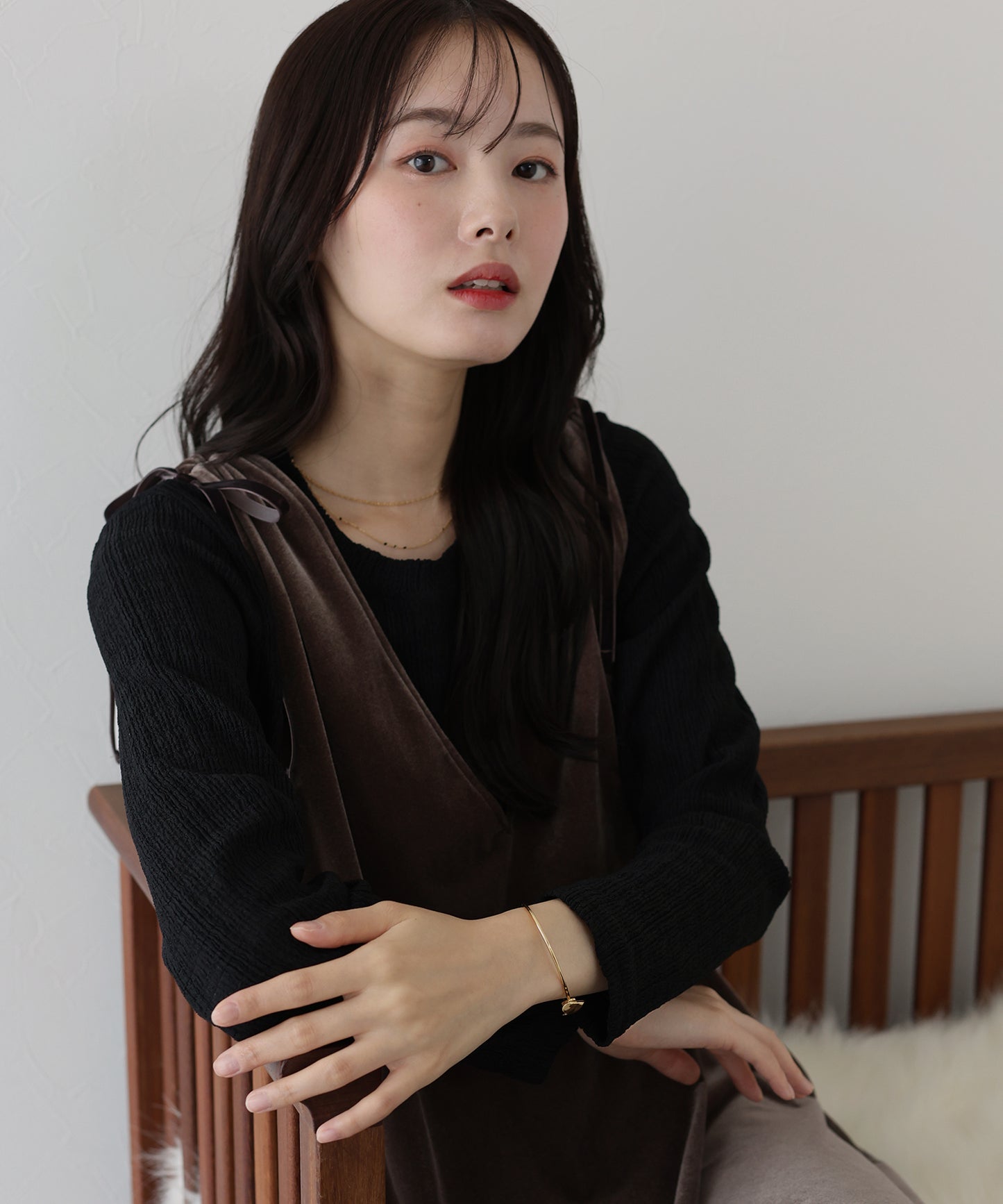 ストライプジャガードカットソー