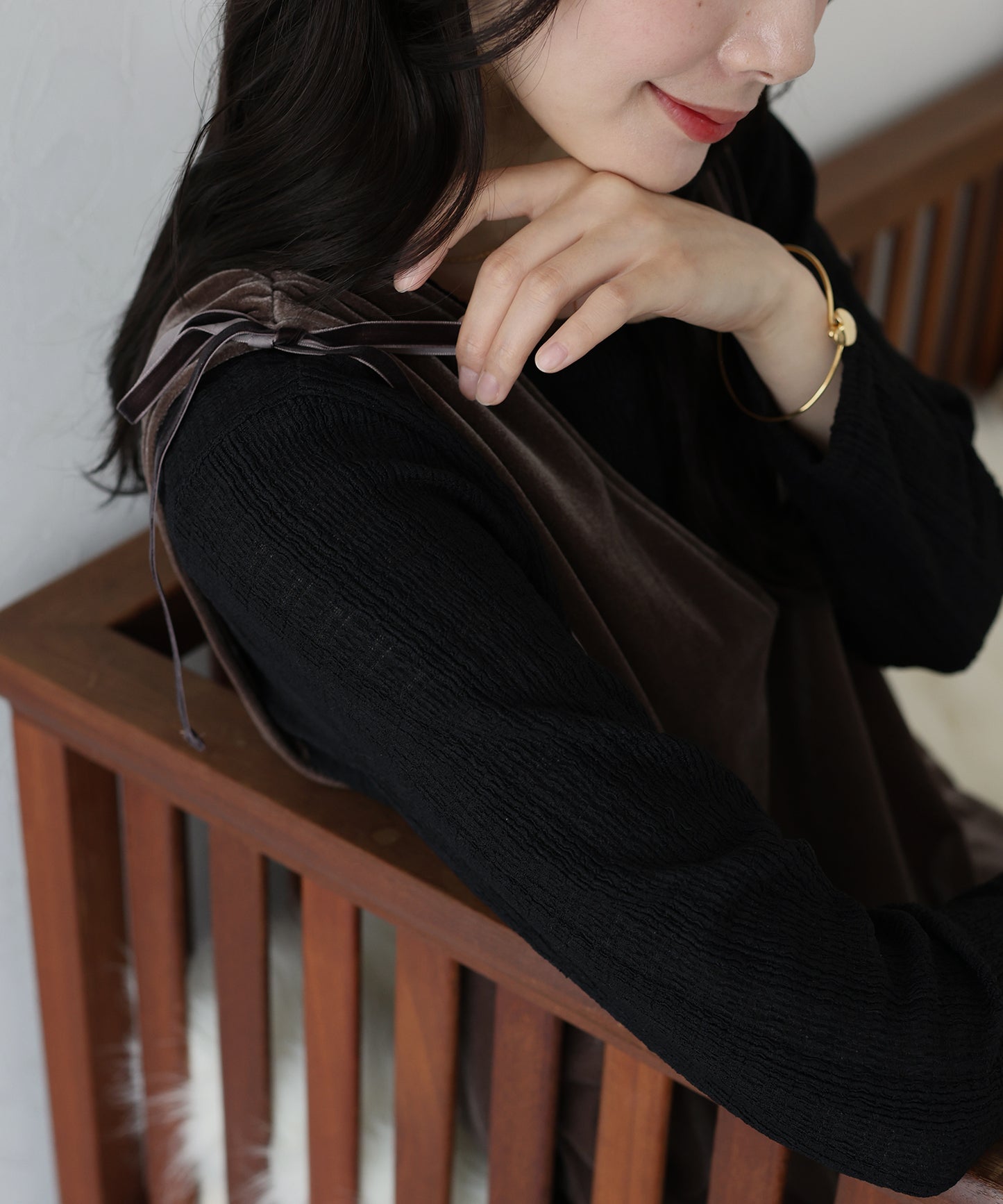 ストライプジャガードカットソー