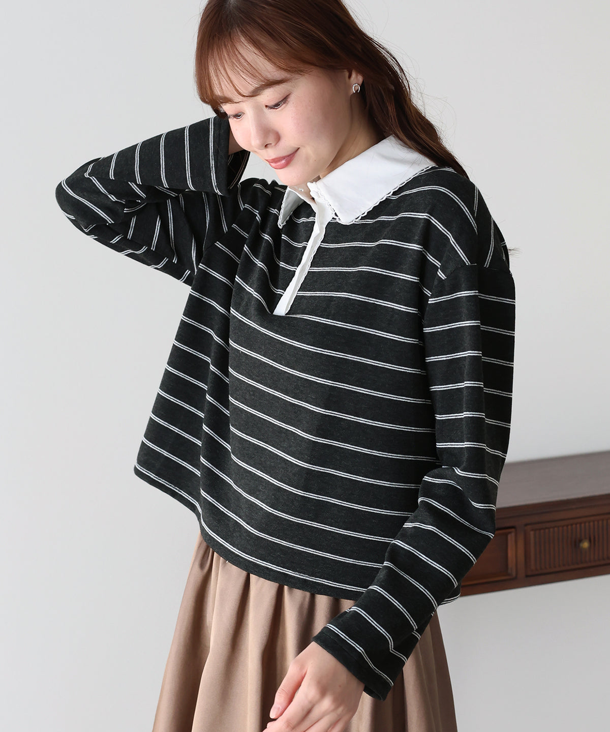 【早割5%OFF】ラガーシャツライクカットソー【メール便】