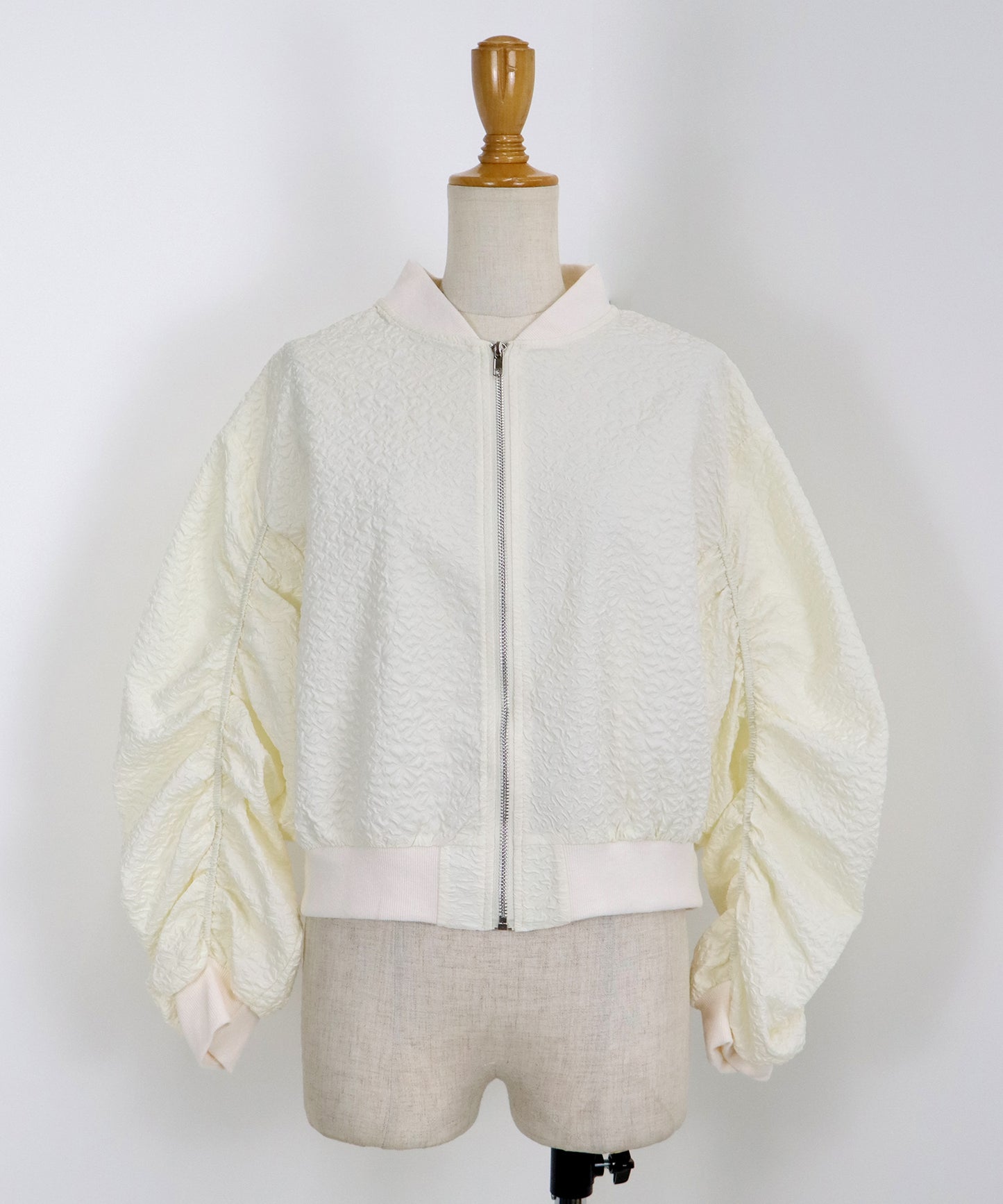 【TIME SALE】フラワージャガードブルゾン
