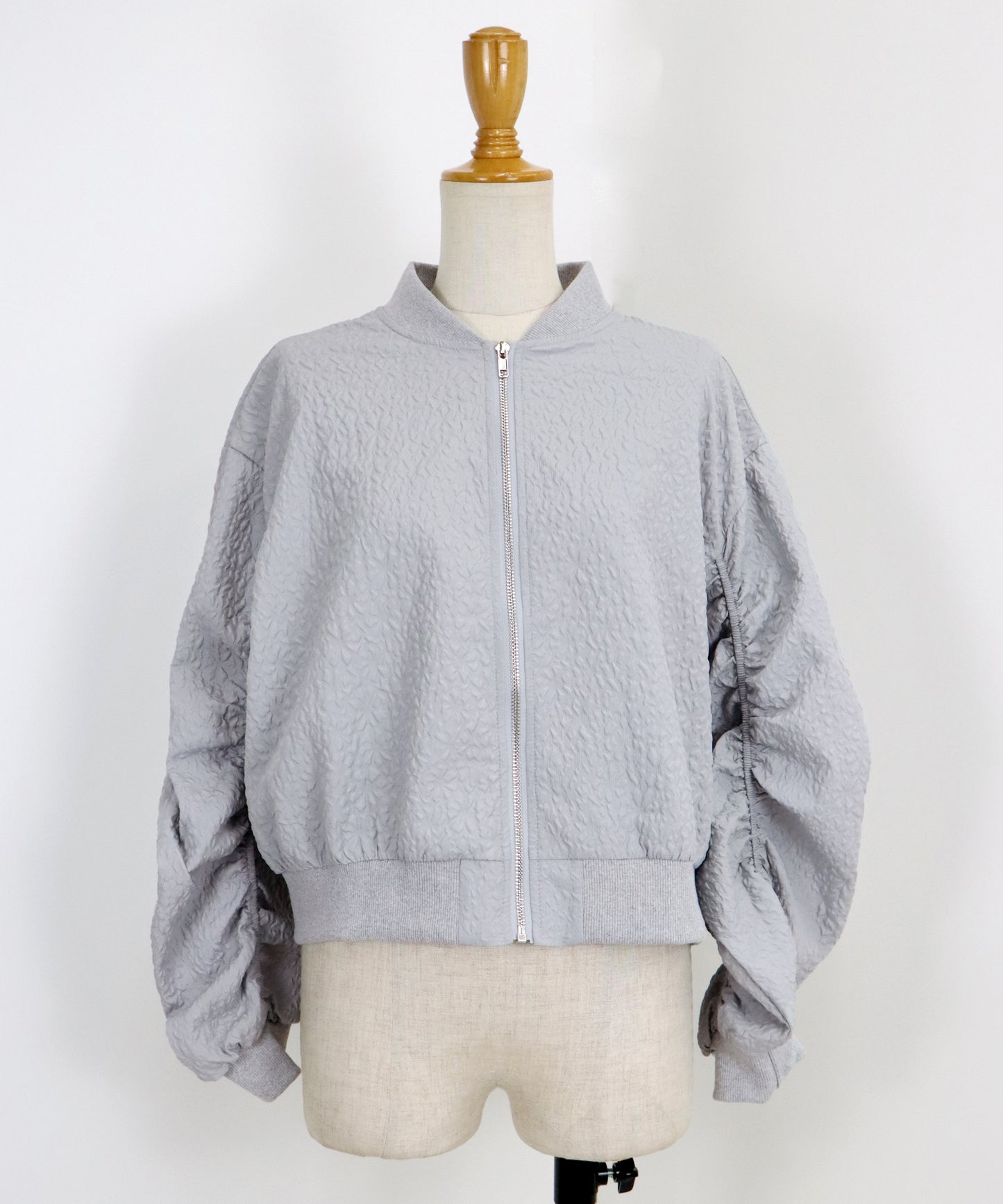 【TIME SALE】フラワージャガードブルゾン