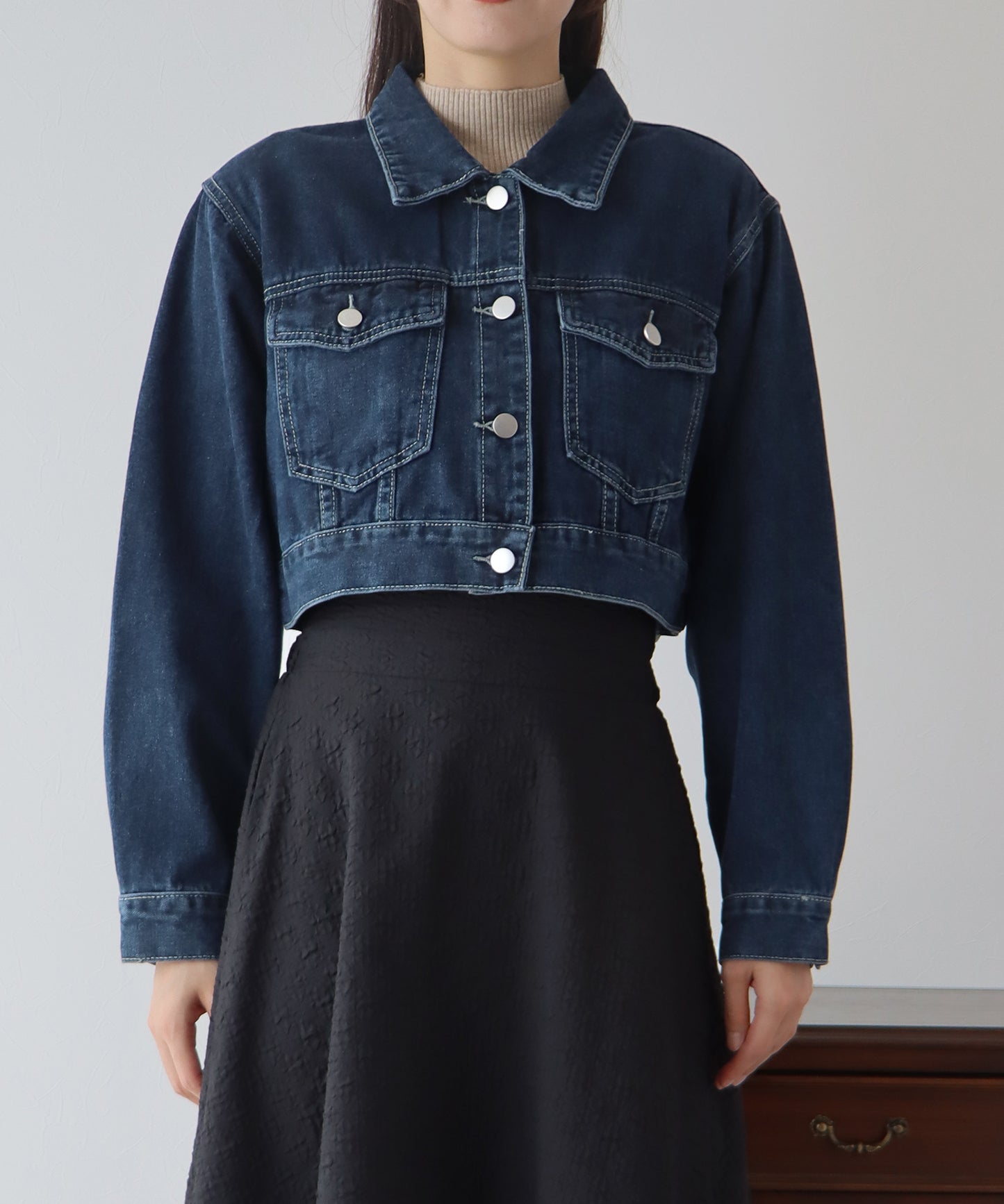 【TIME SALE】ショートデニムジャケット