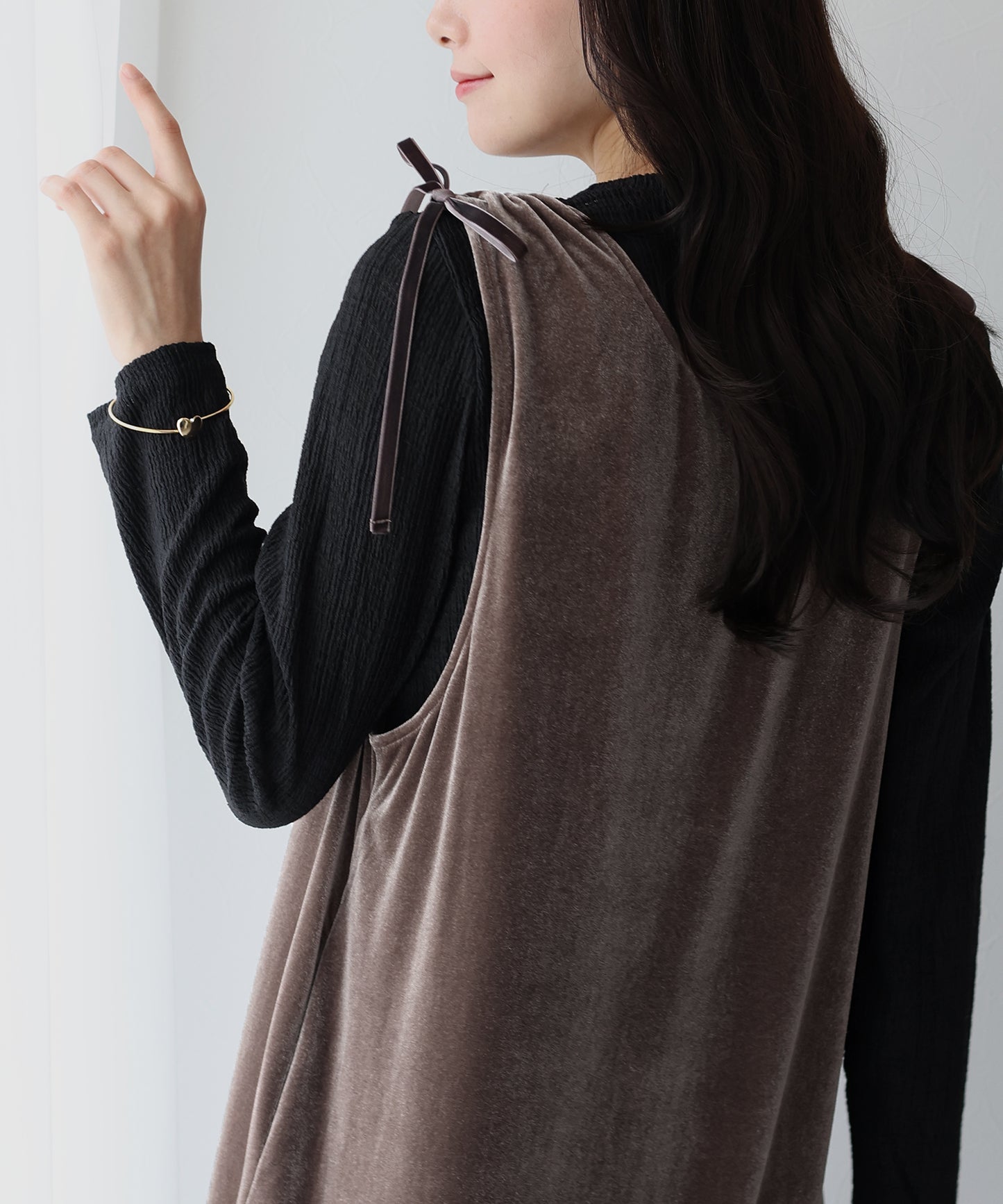 【SALE】ベロアジャンパースカート