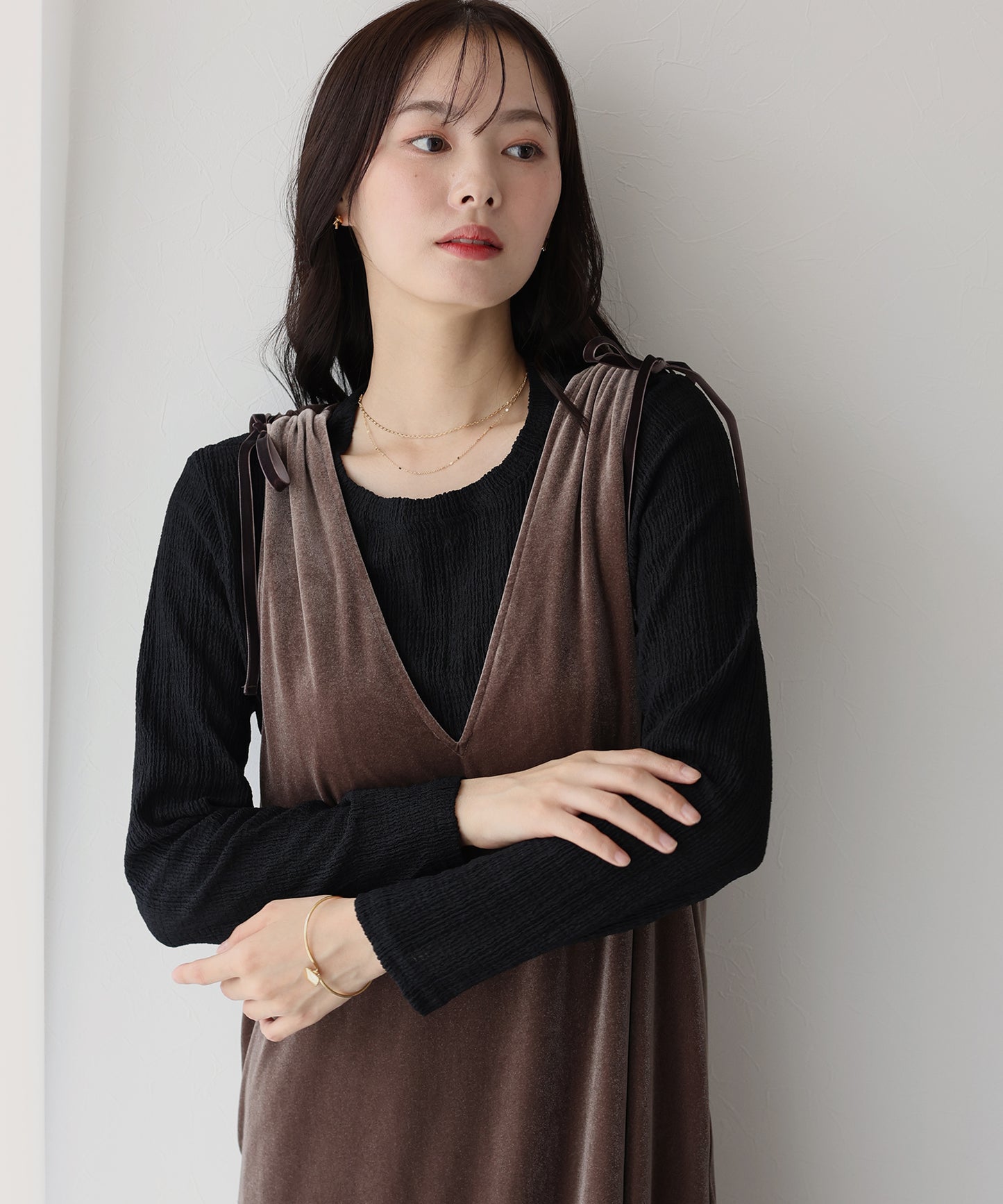 ストライプジャガードカットソー