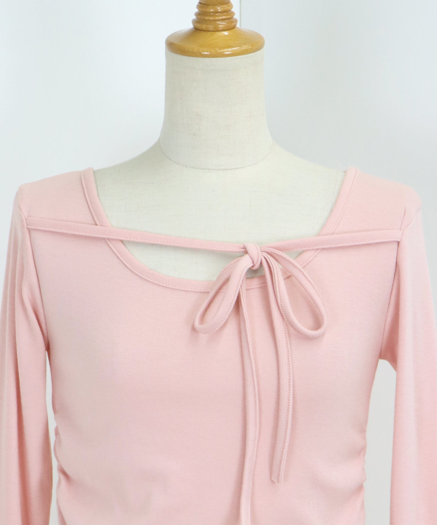 【SALE】フロントリボン付きカットソー