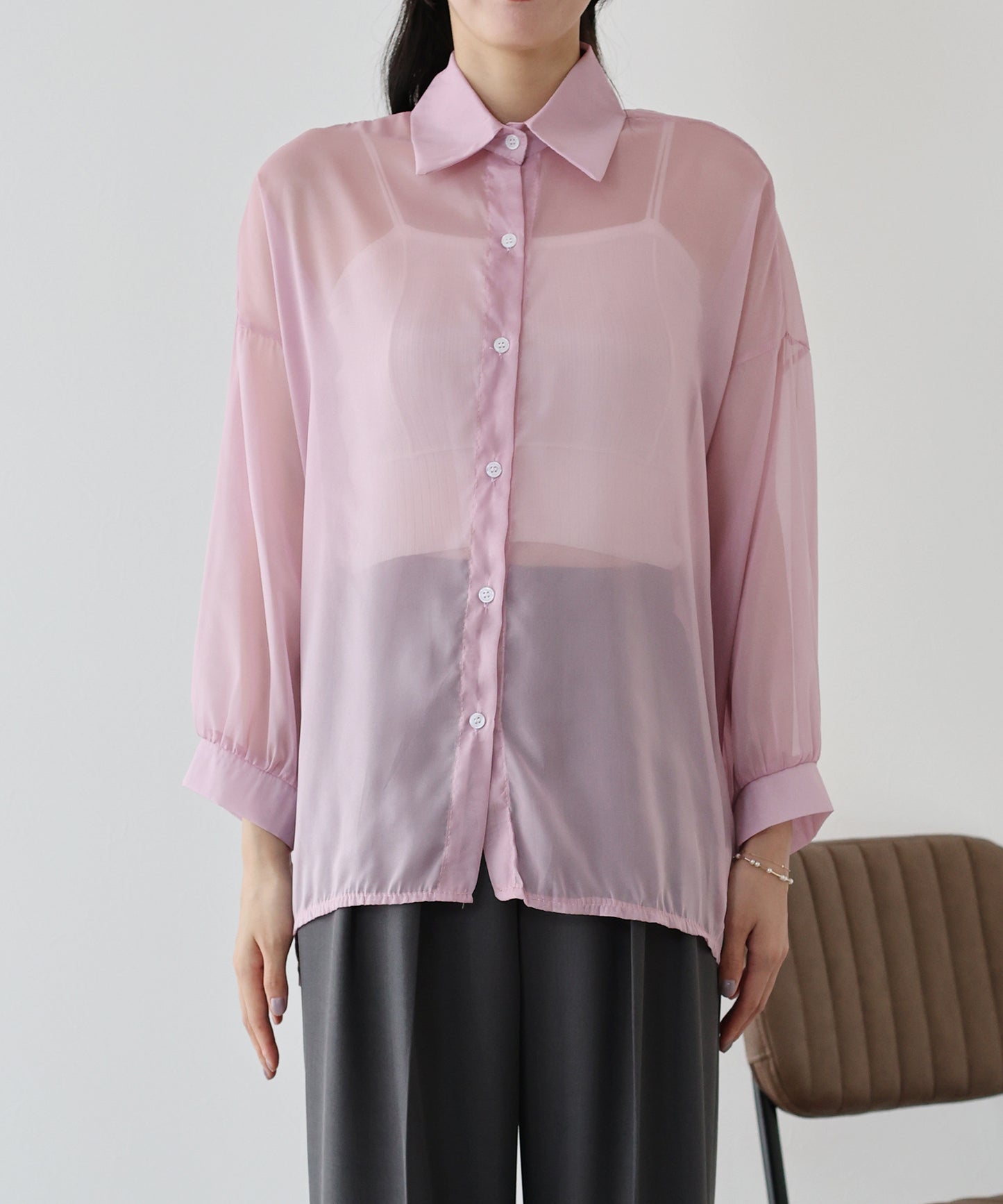 【SALE】シアーシャツ【ネコポス】