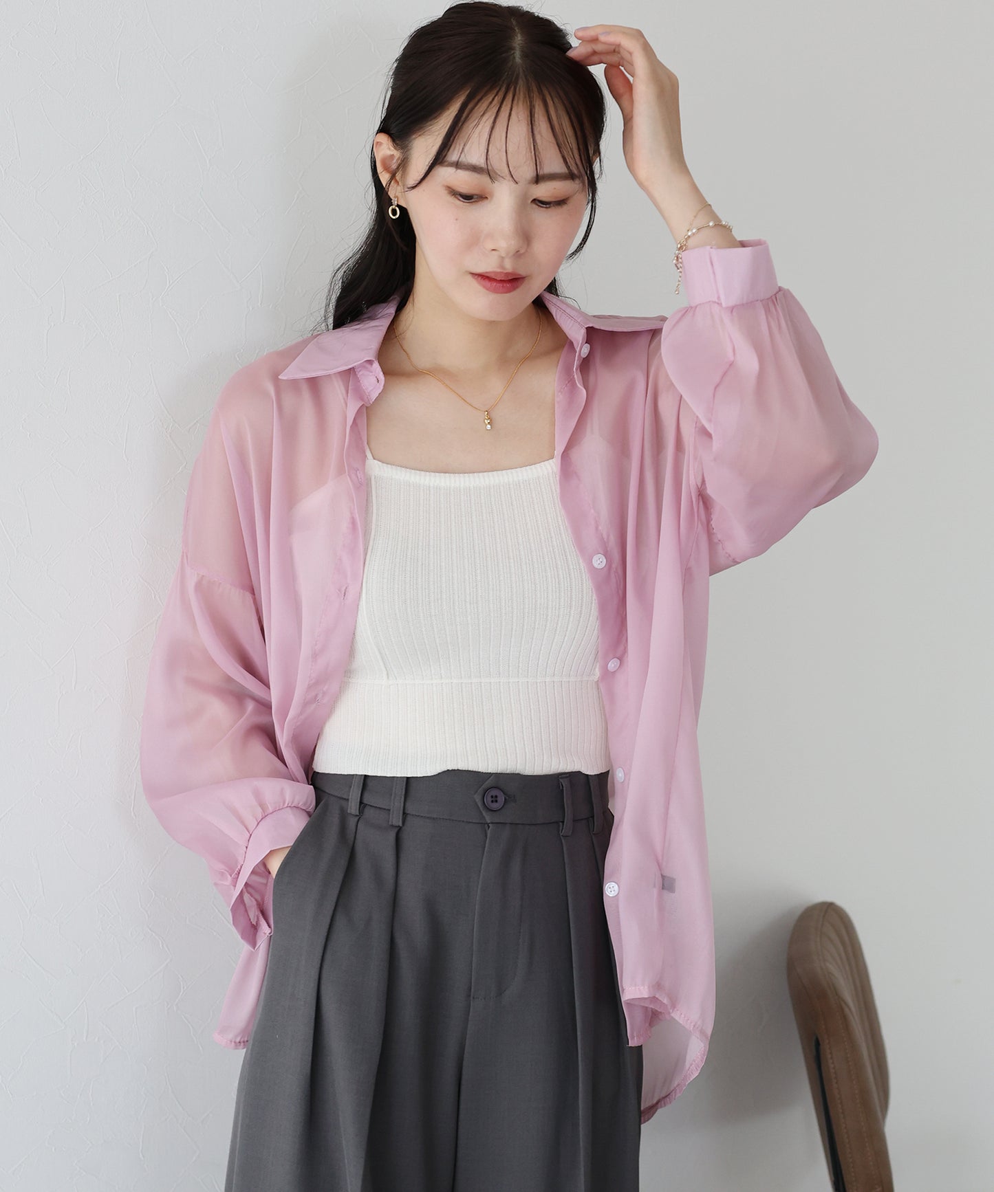 【SALE】シアーシャツ【ネコポス】