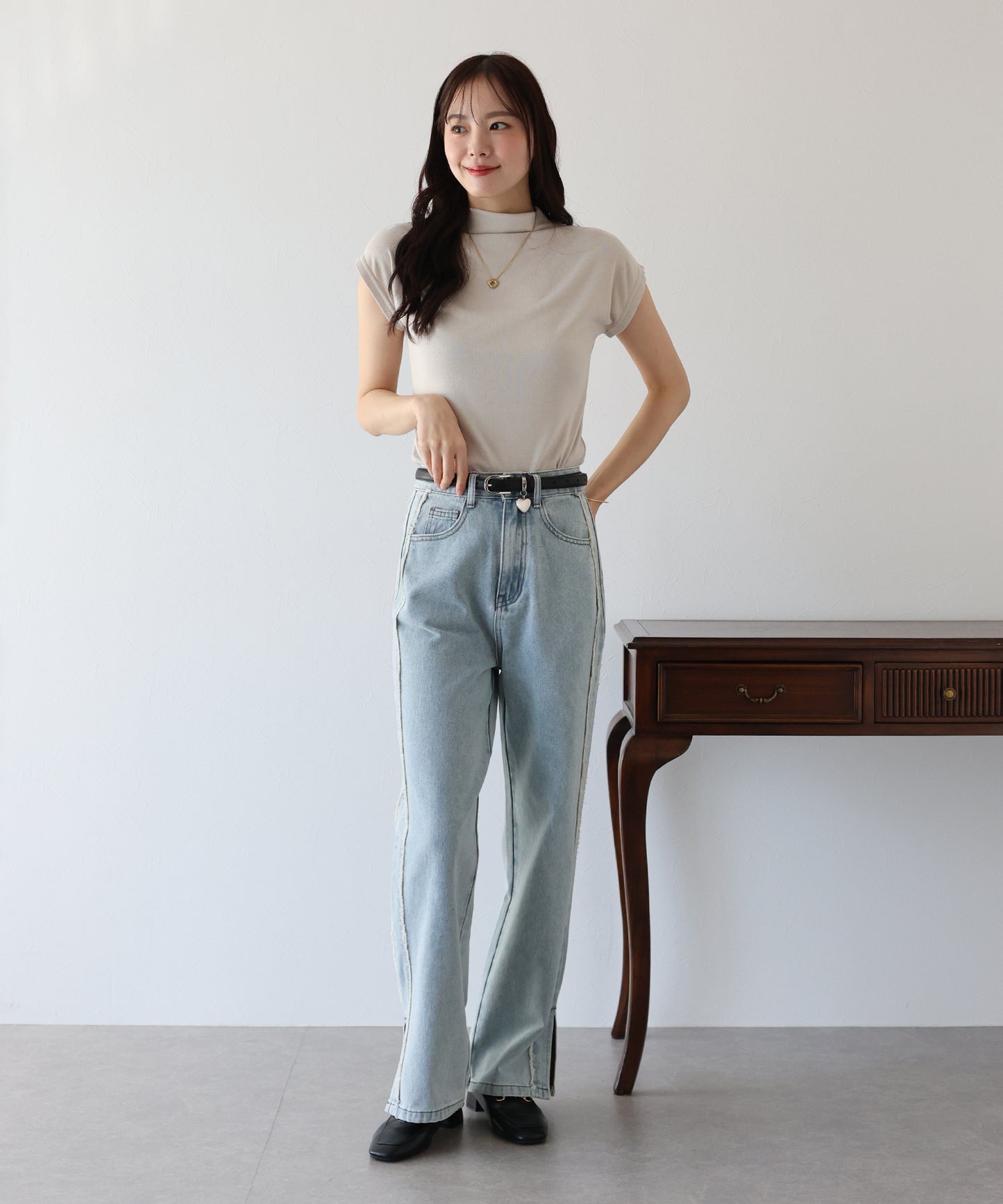 【TIME SALE】ハートチャームベルト
