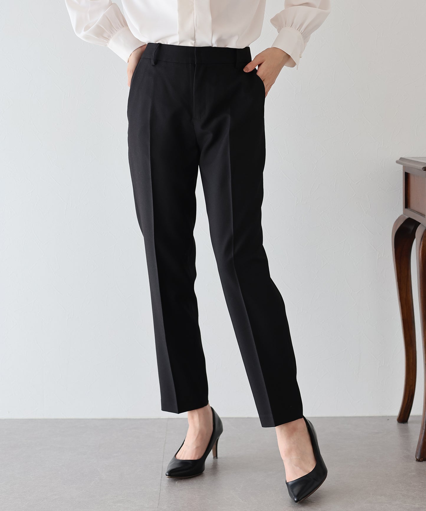 【TIME SALE】ペプラムベスト&テーパードパンツ セレモニー2点セット