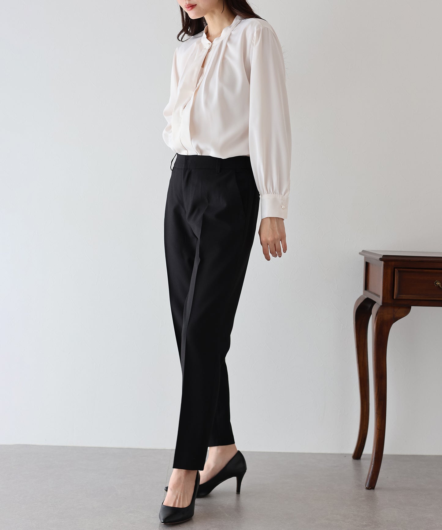 【TIME SALE】ペプラムベスト&テーパードパンツ セレモニー2点セット