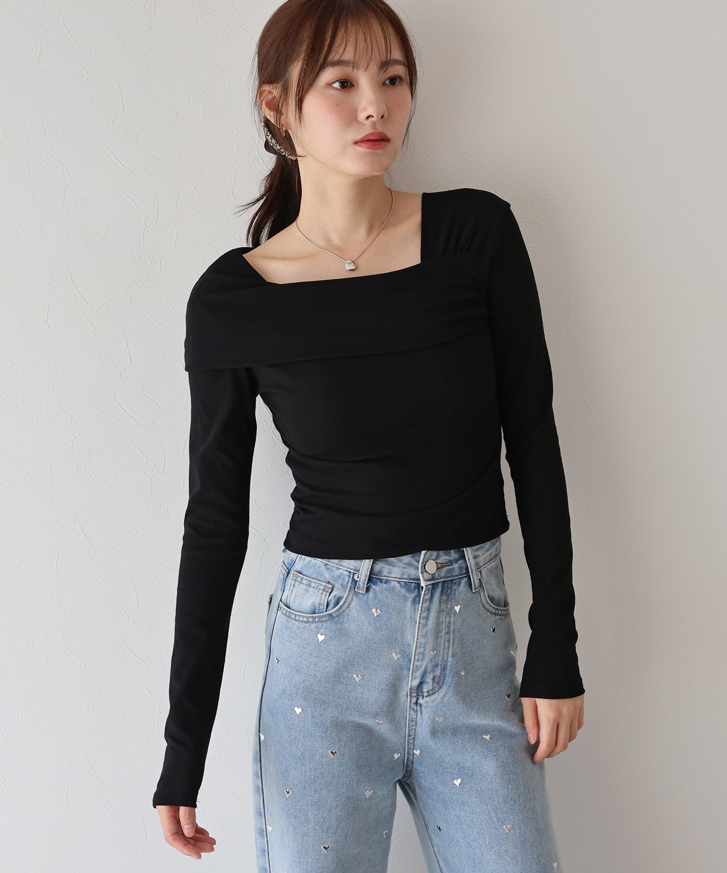 【早割5%OFF】ワンショルダーカットソー【ネコポス】