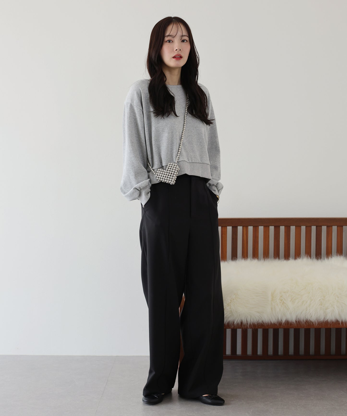 【TIME SALE】バックリボンスウェット