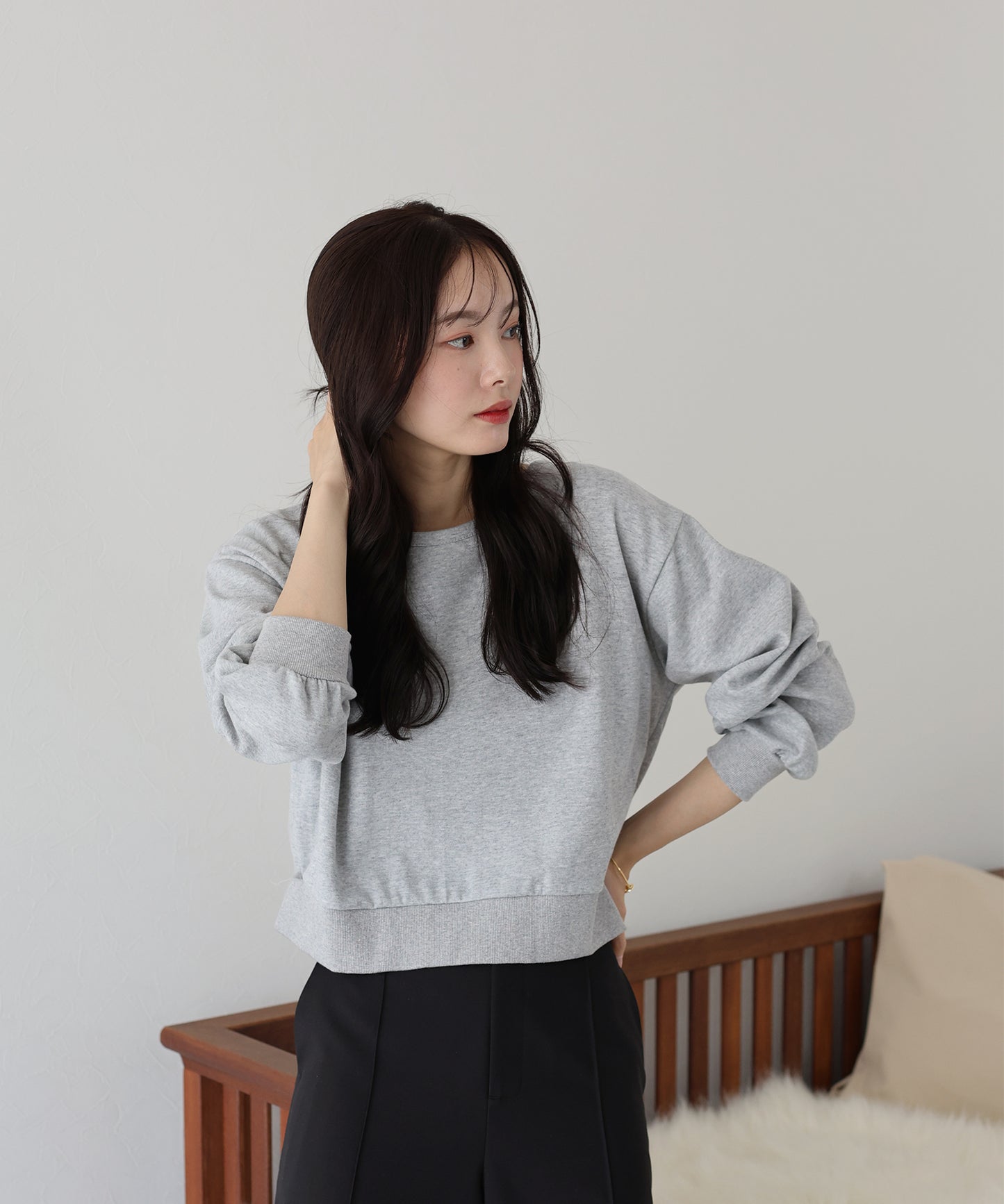 【TIME SALE】バックリボンスウェット