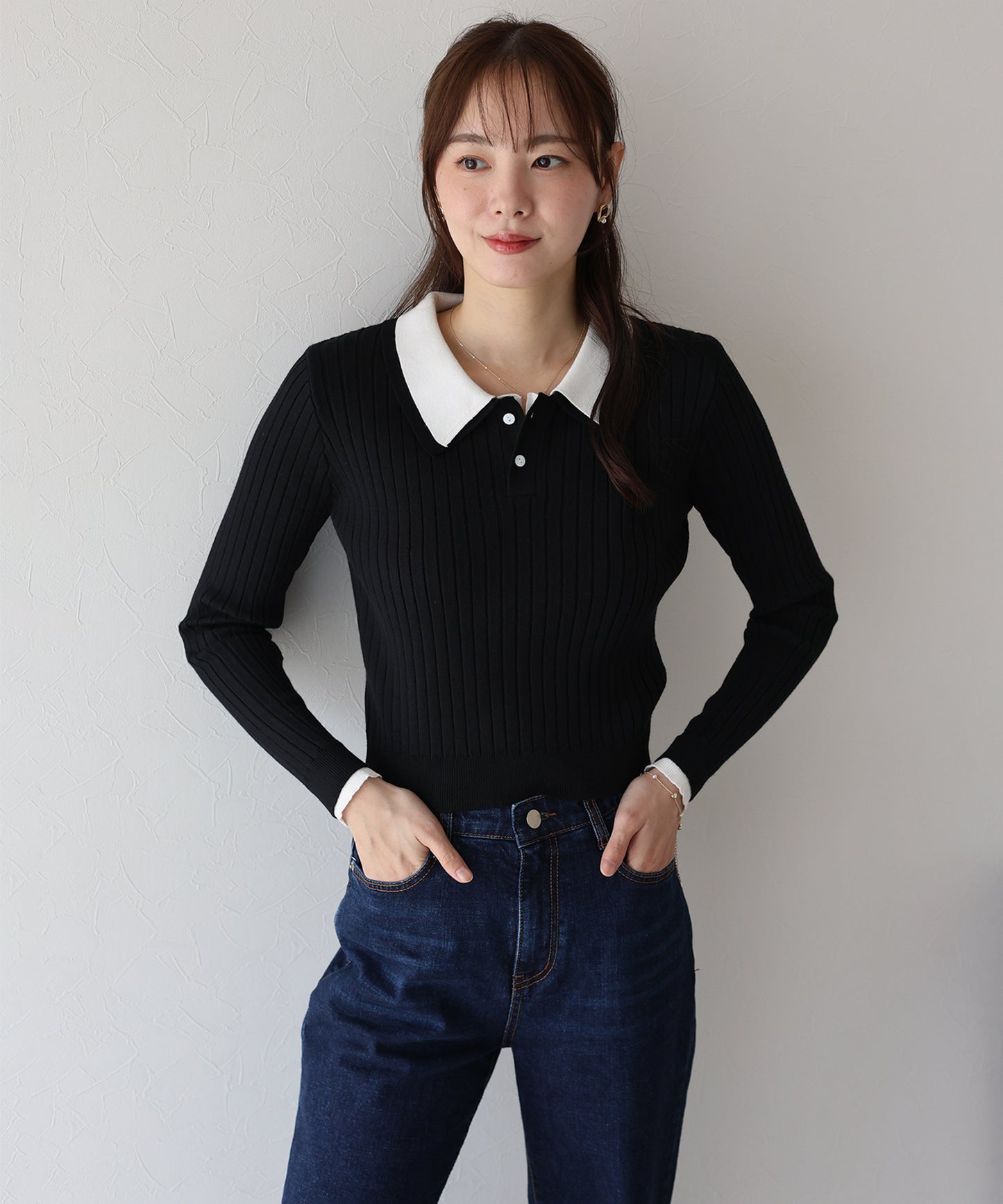 【早割5%OFF】ダブル襟ポロニット