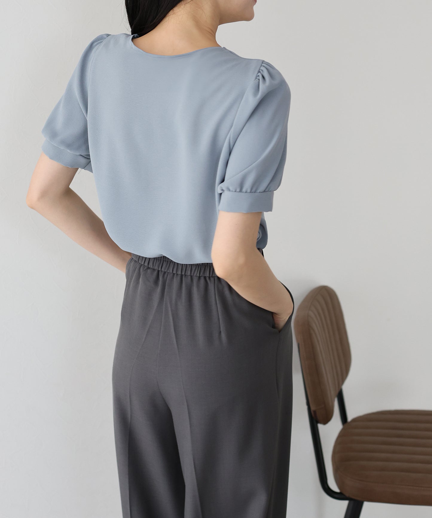 【TIME SALE】パールボタンブラウス【ネコポス】