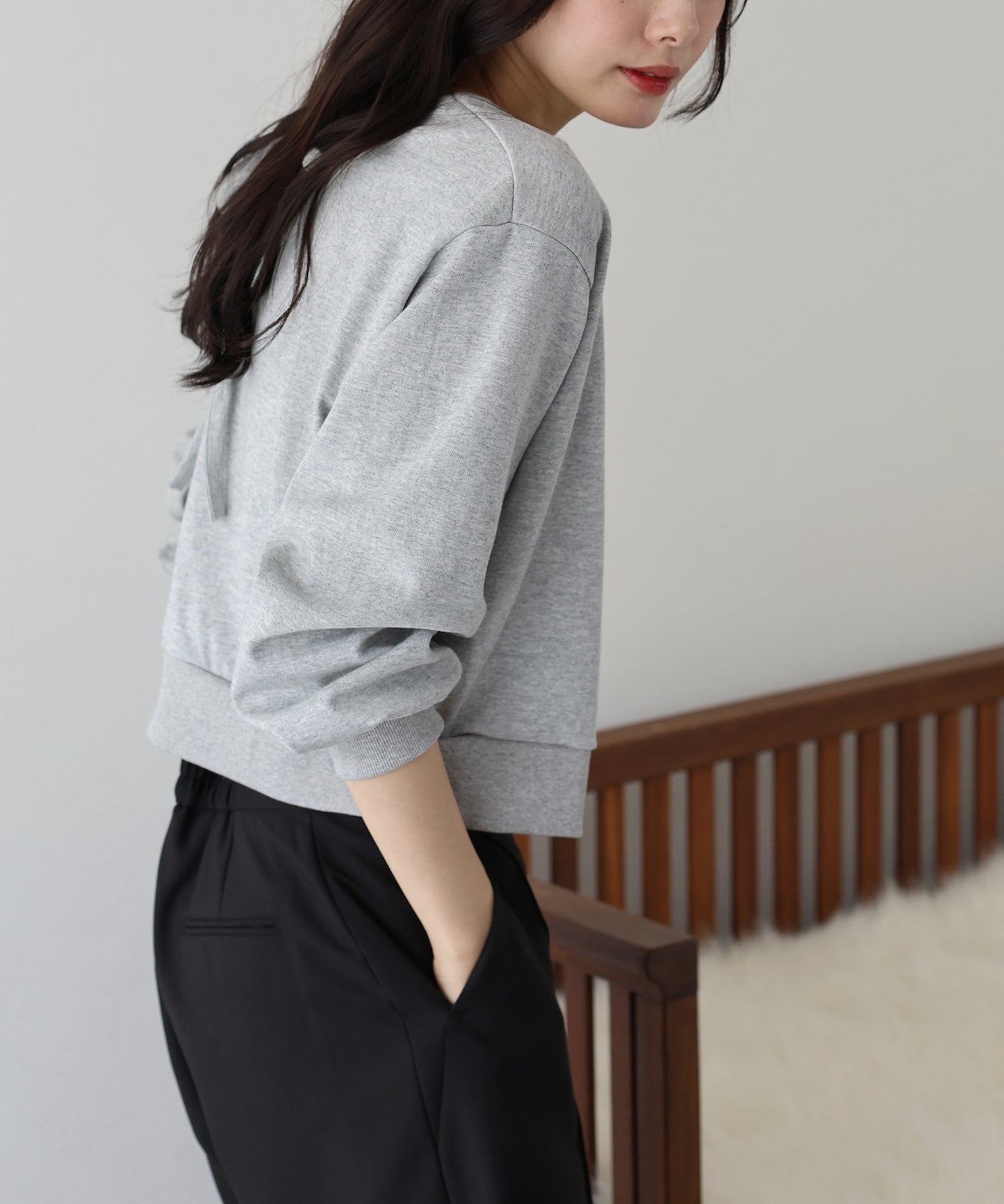 【TIME SALE】バックリボンスウェット