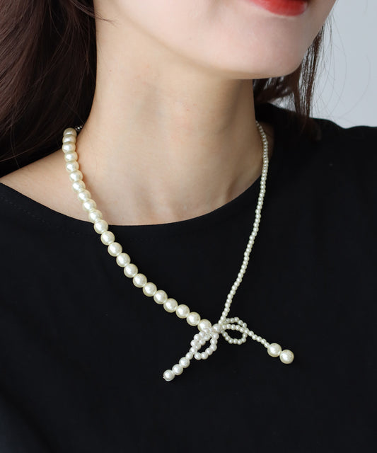 パールリボンネックレス【ネコポス】