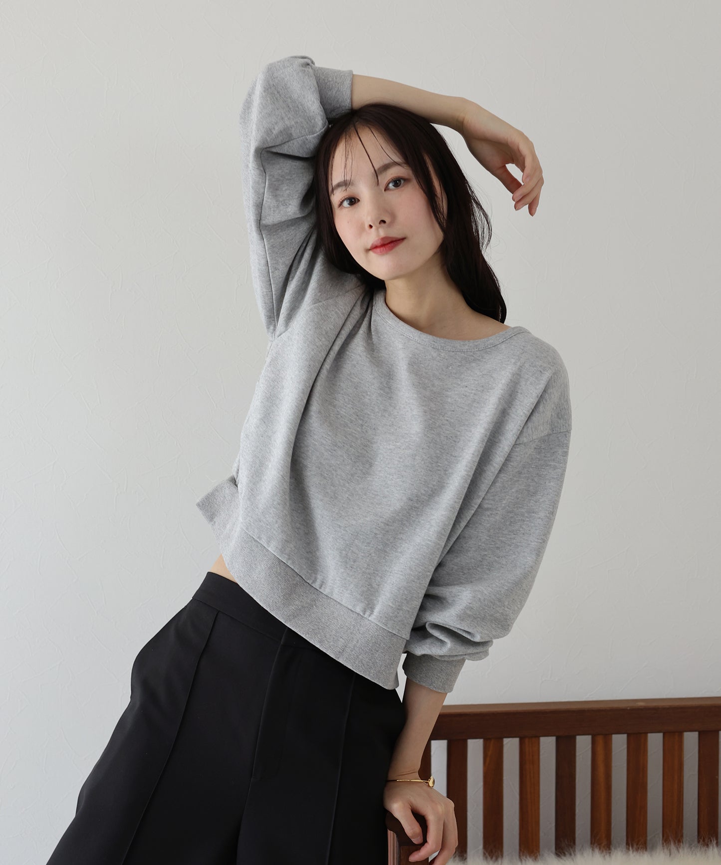 【TIME SALE】バックリボンスウェット