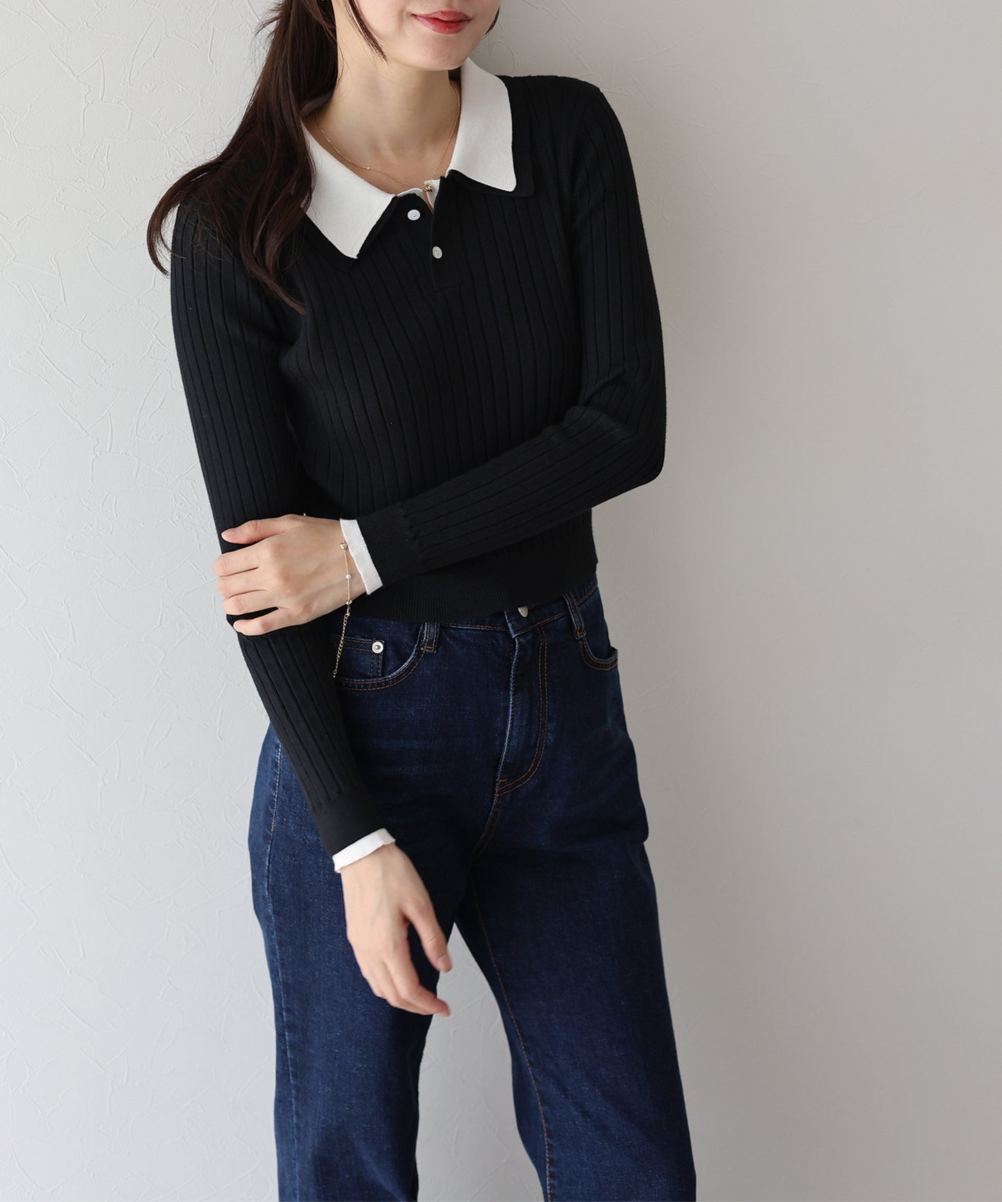 【早割5%OFF】ダブル襟ポロニット