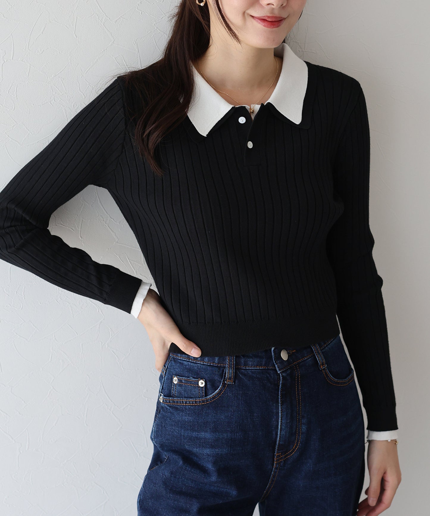 【早割5%OFF】ダブル襟ポロニット