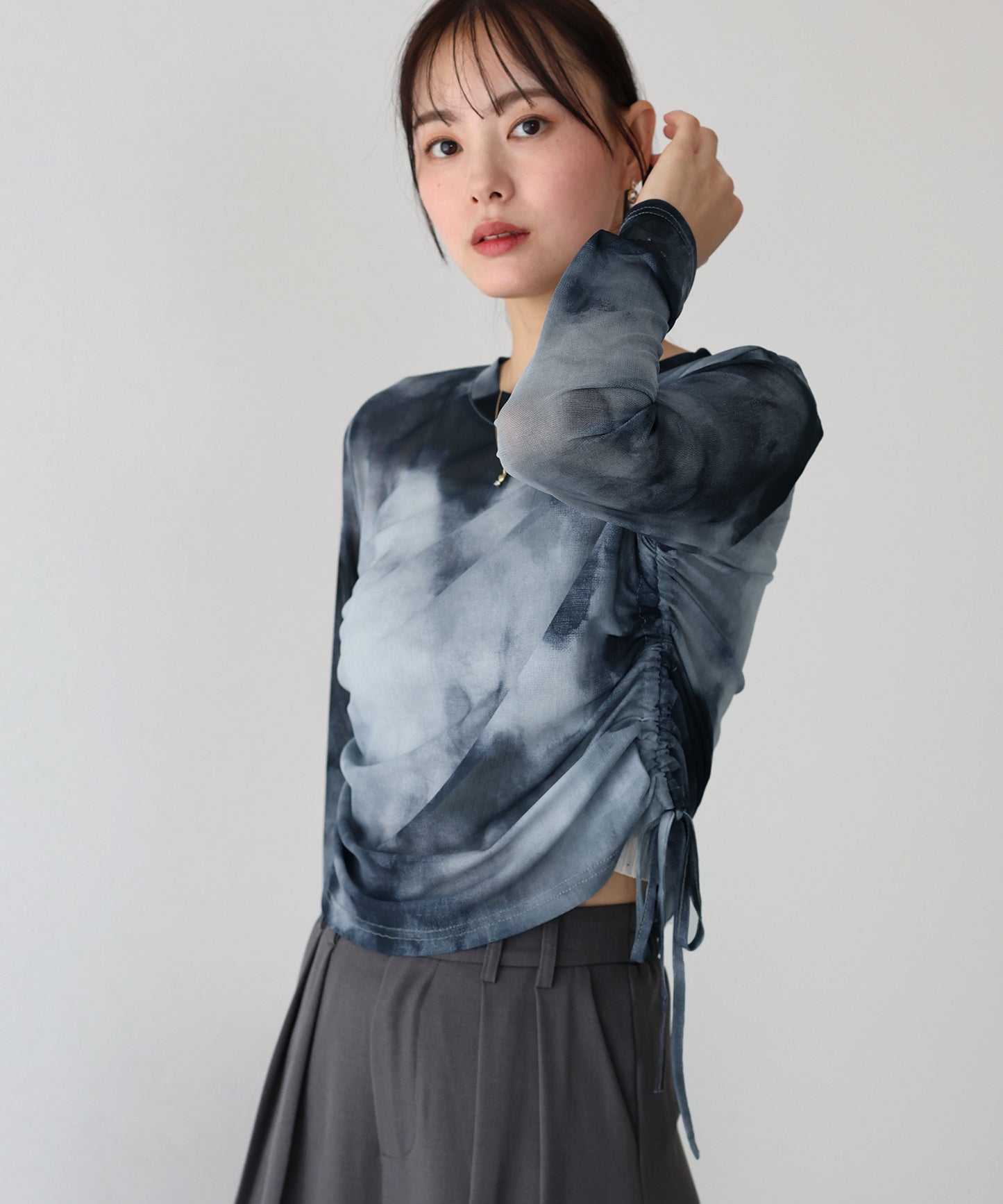 タイダイ柄シアートップス【ネコポス】