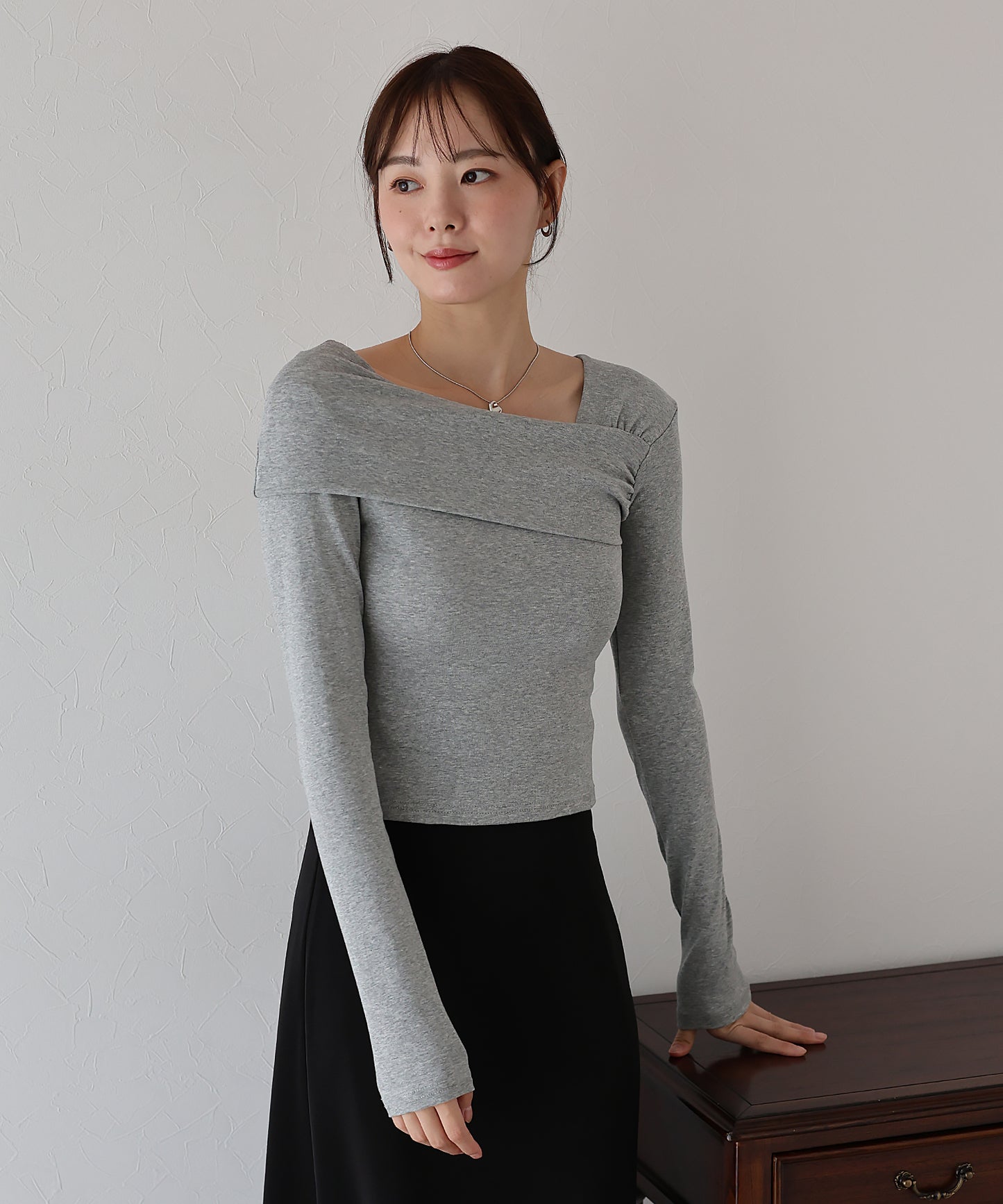 【早割5%OFF】ワンショルダーカットソー【ネコポス】