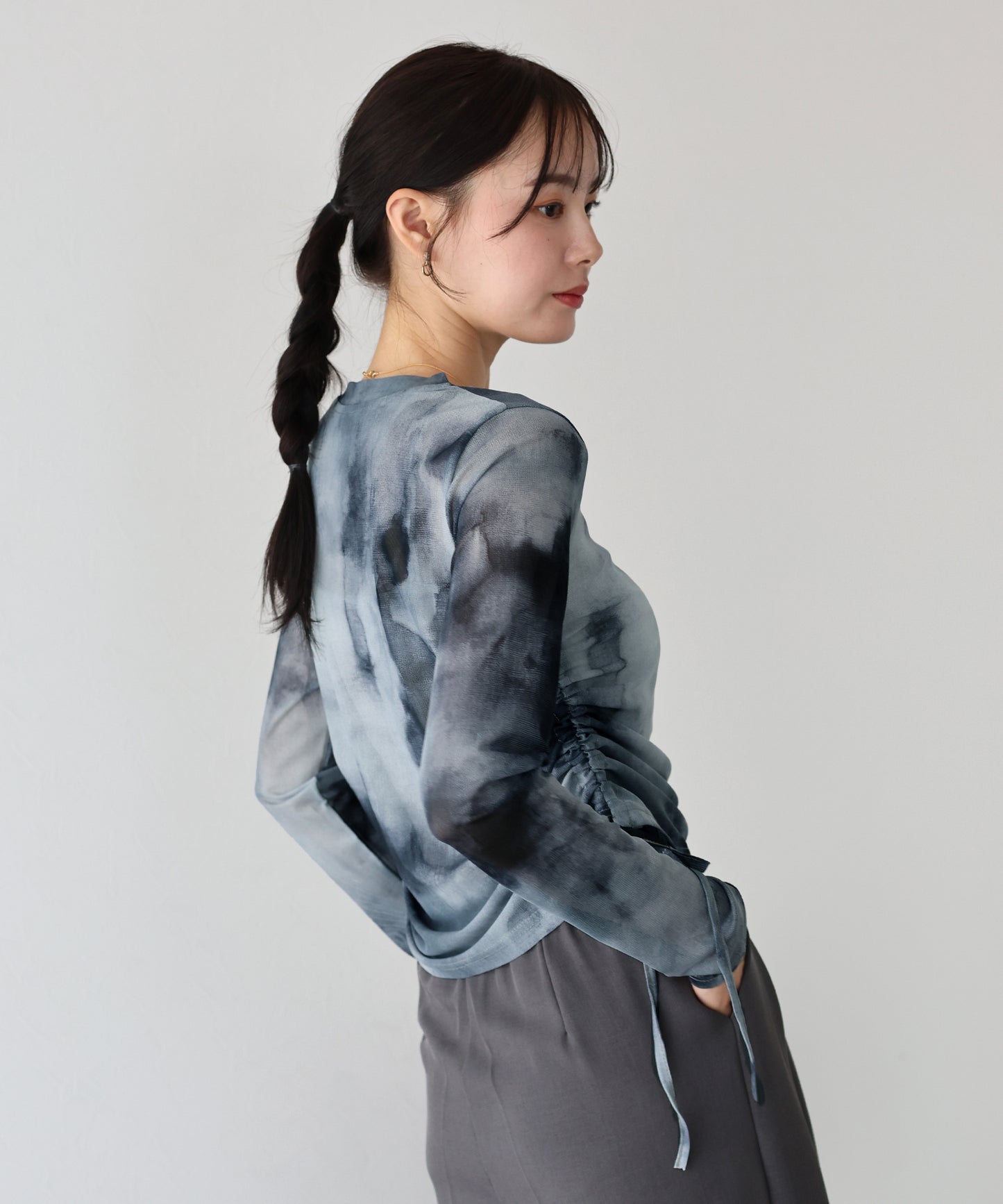 タイダイ柄シアートップス【ネコポス】