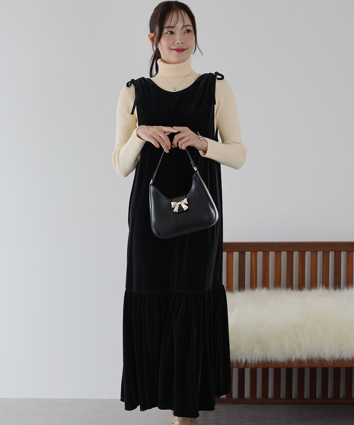 【SALE】ベロアジャンパースカート