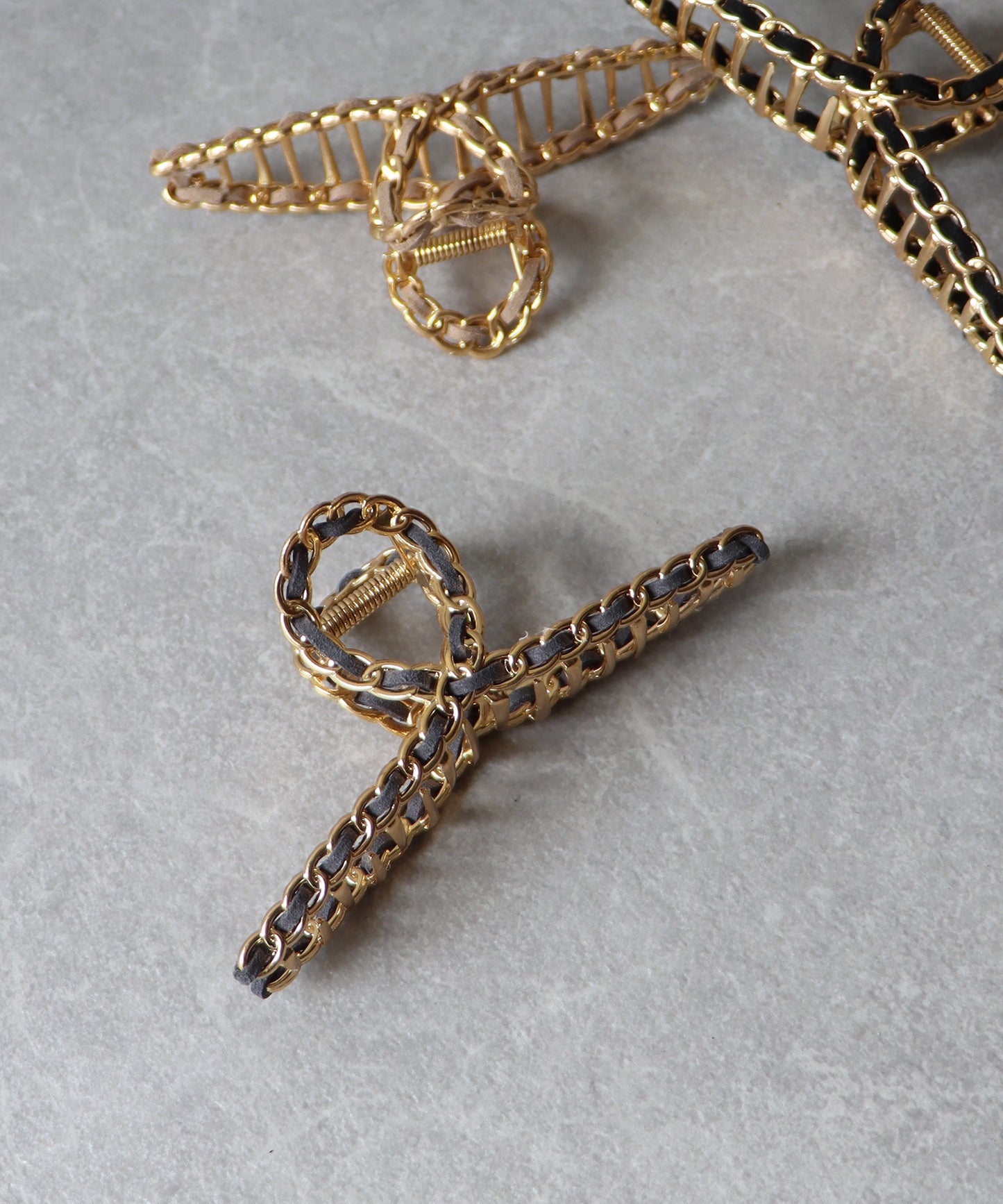 ゴールドチェーンバンス ヘアクリップ