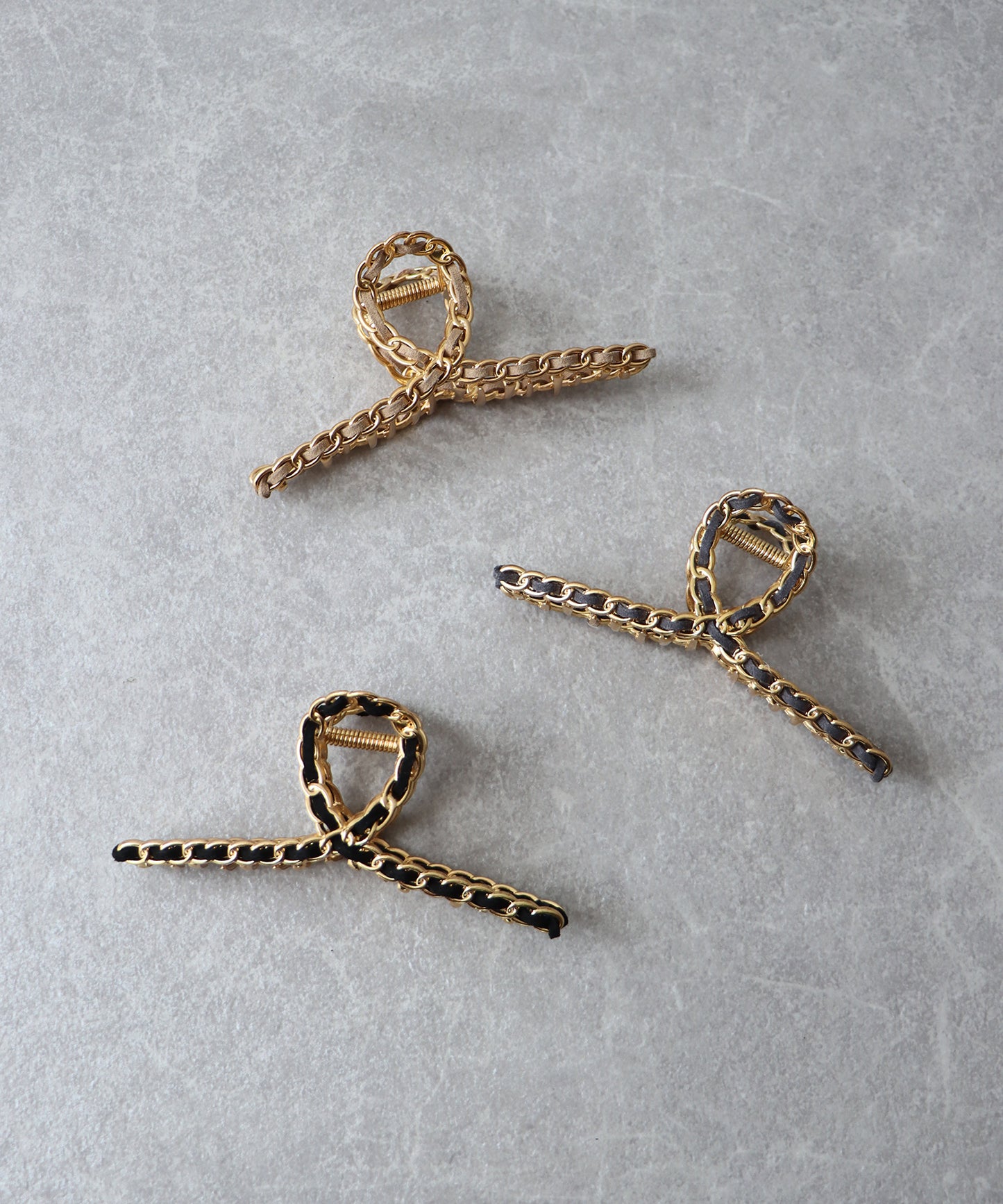 ゴールドチェーンバンス ヘアクリップ