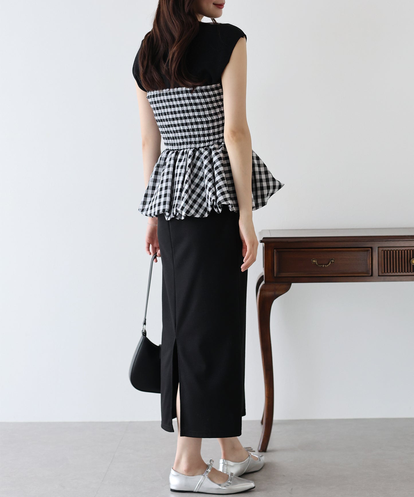 【TIME SALE】ベアバルーンペプラムビスチェ【ネコポス】