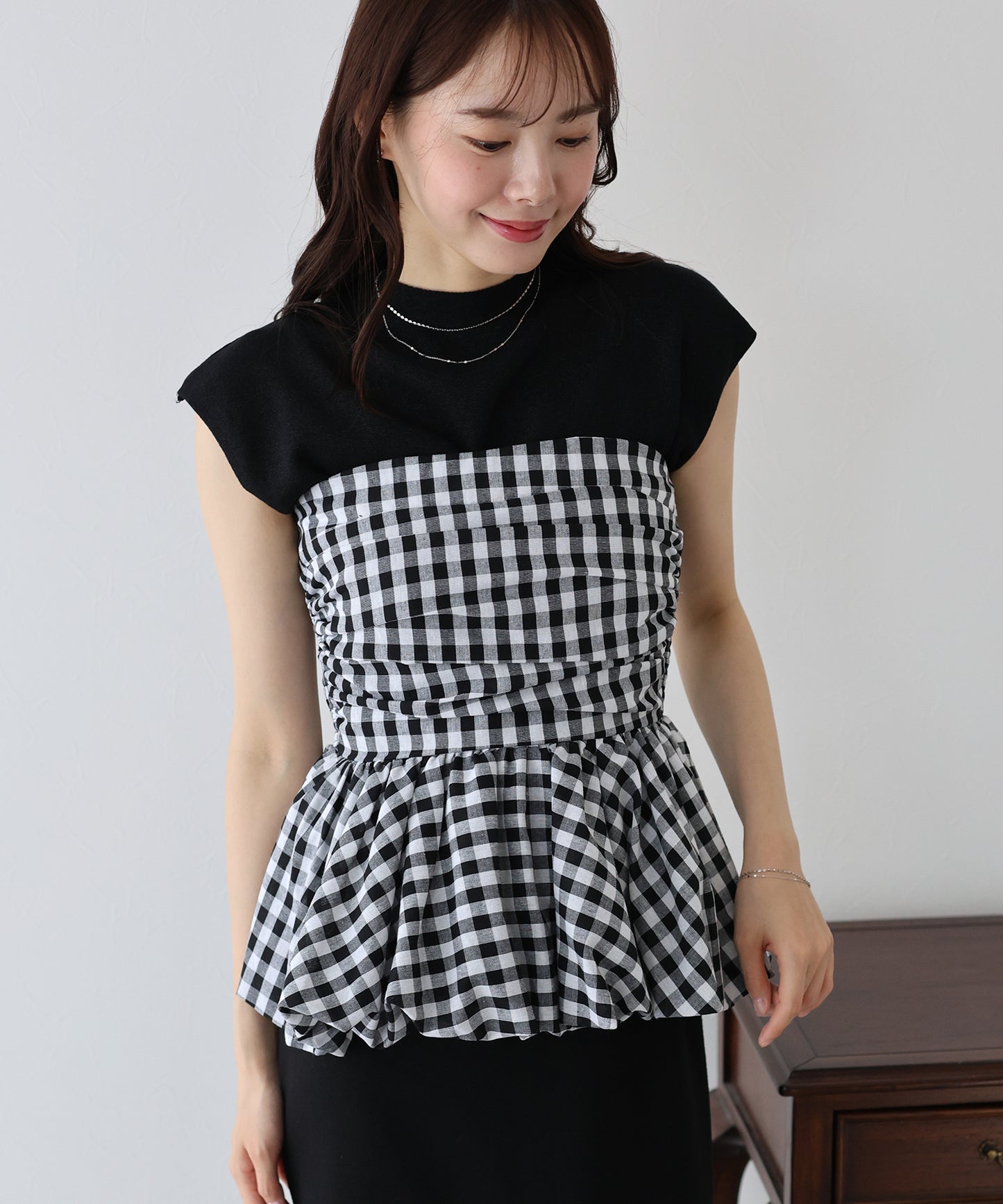 【TIME SALE】ベアバルーンペプラムビスチェ【ネコポス】