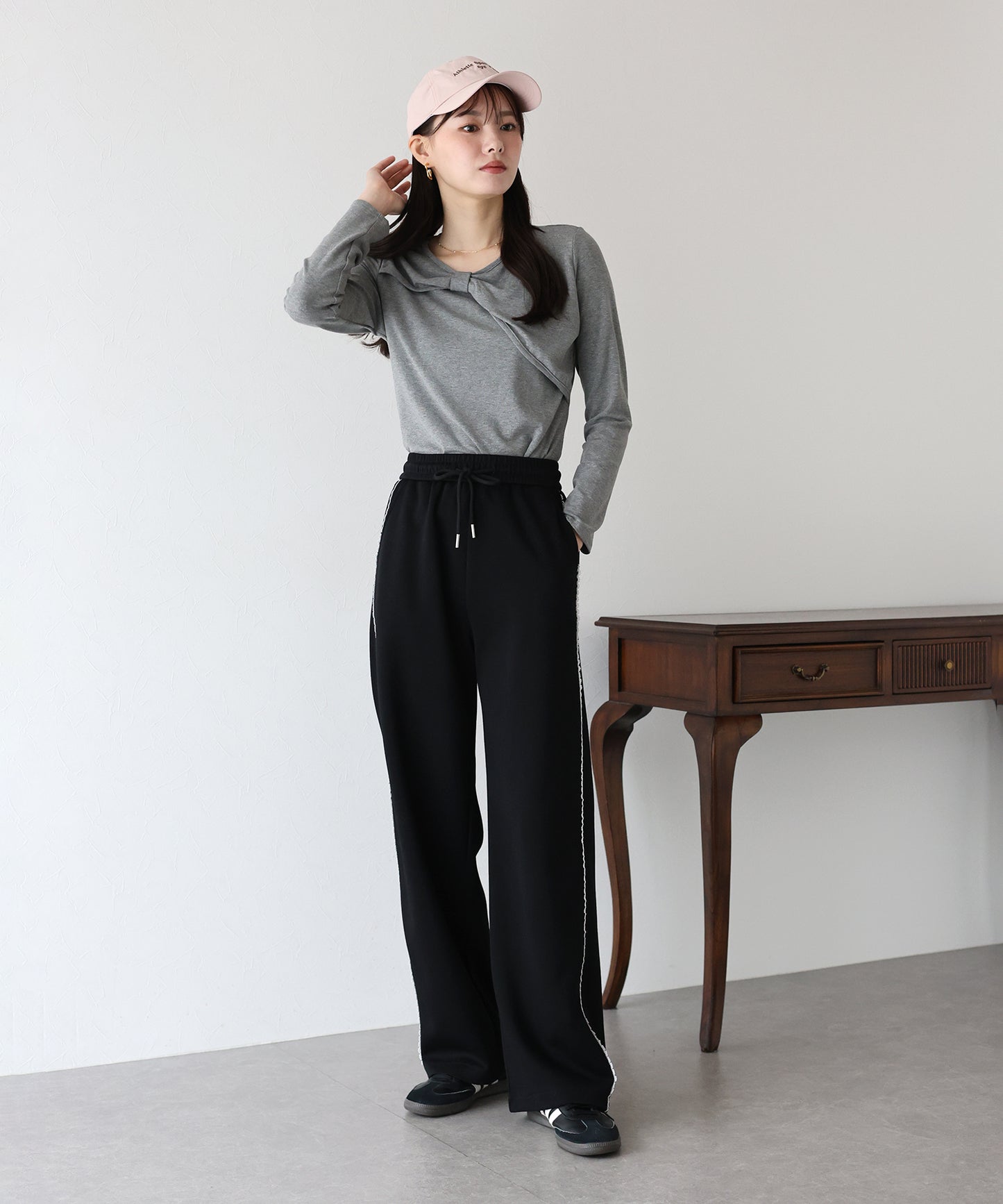 【SALE】サイドレーススウェットパンツ